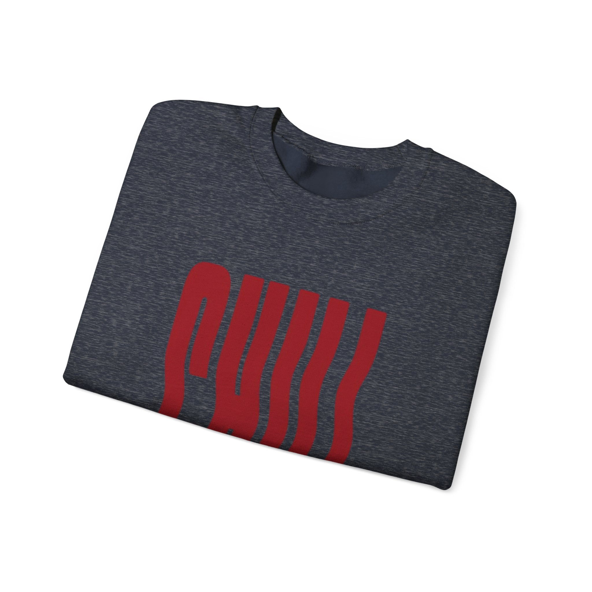 Chill Distorted Text Crewneck Sweatshirt