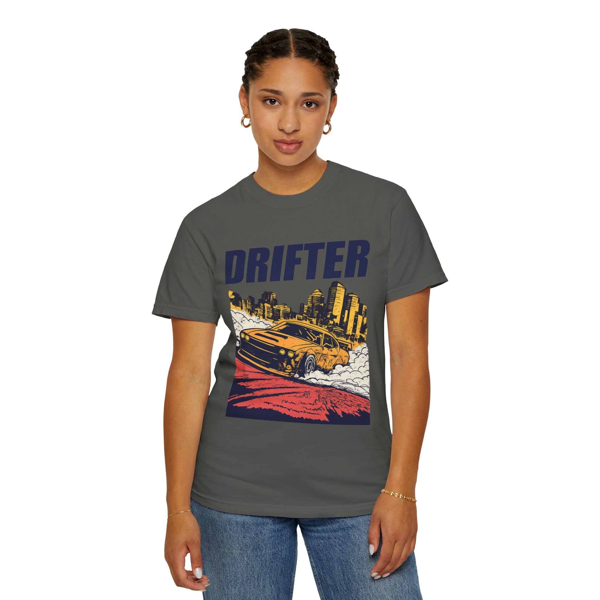 Drifter Street Racing T-Shirt — Retro Drift Car Graphic Tee