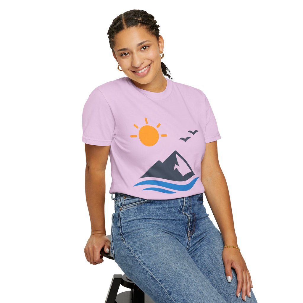 Mountain Sunrise T-Shirt — Scenic Outdoor Graphic Tee
