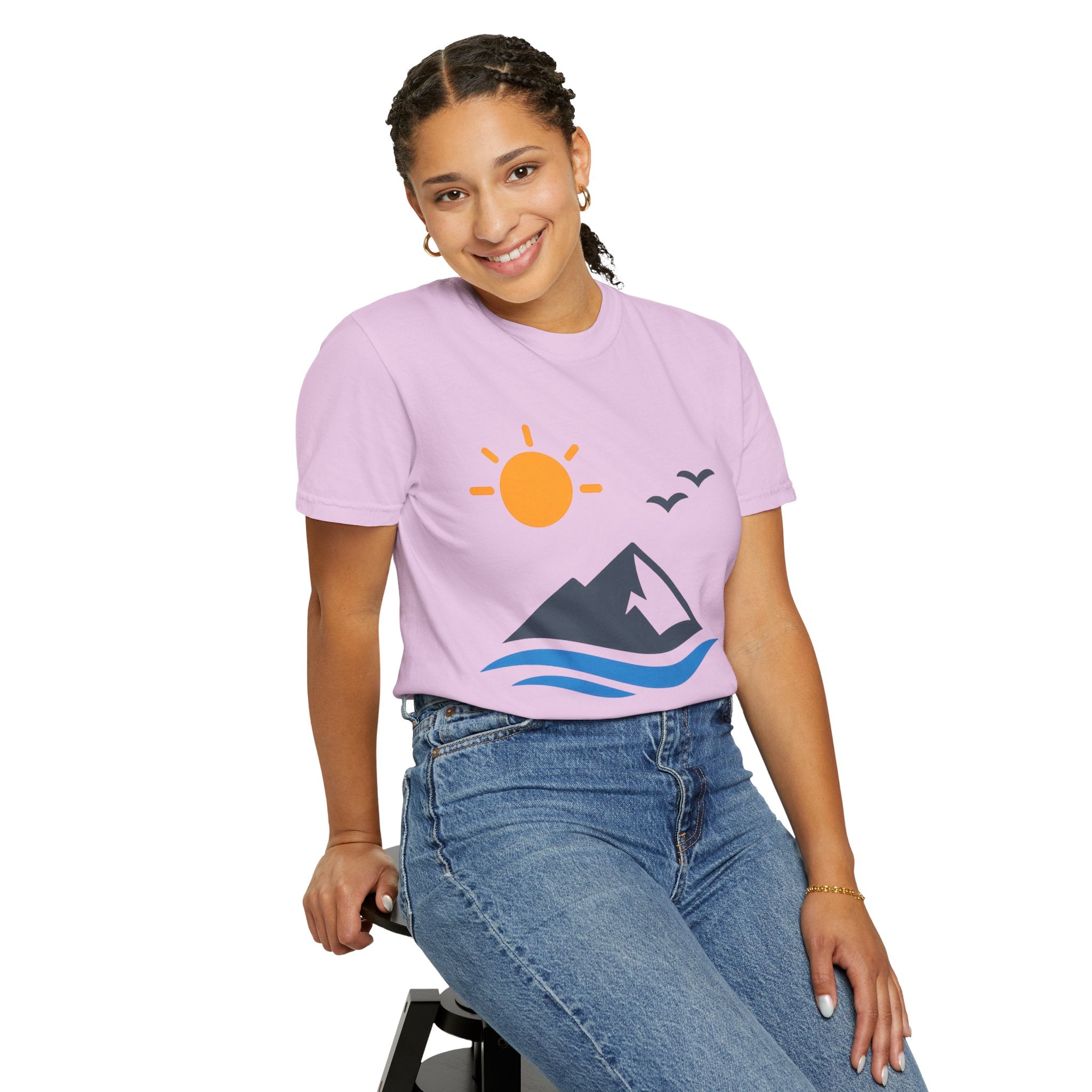 Mountain Sunrise T-Shirt — Scenic Outdoor Graphic Tee