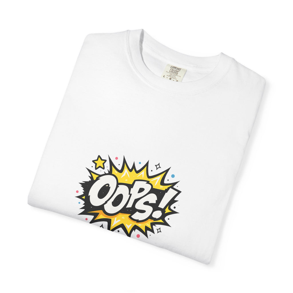 Oops! Comic Graphic T-Shirt — Retro Pop Art Tee