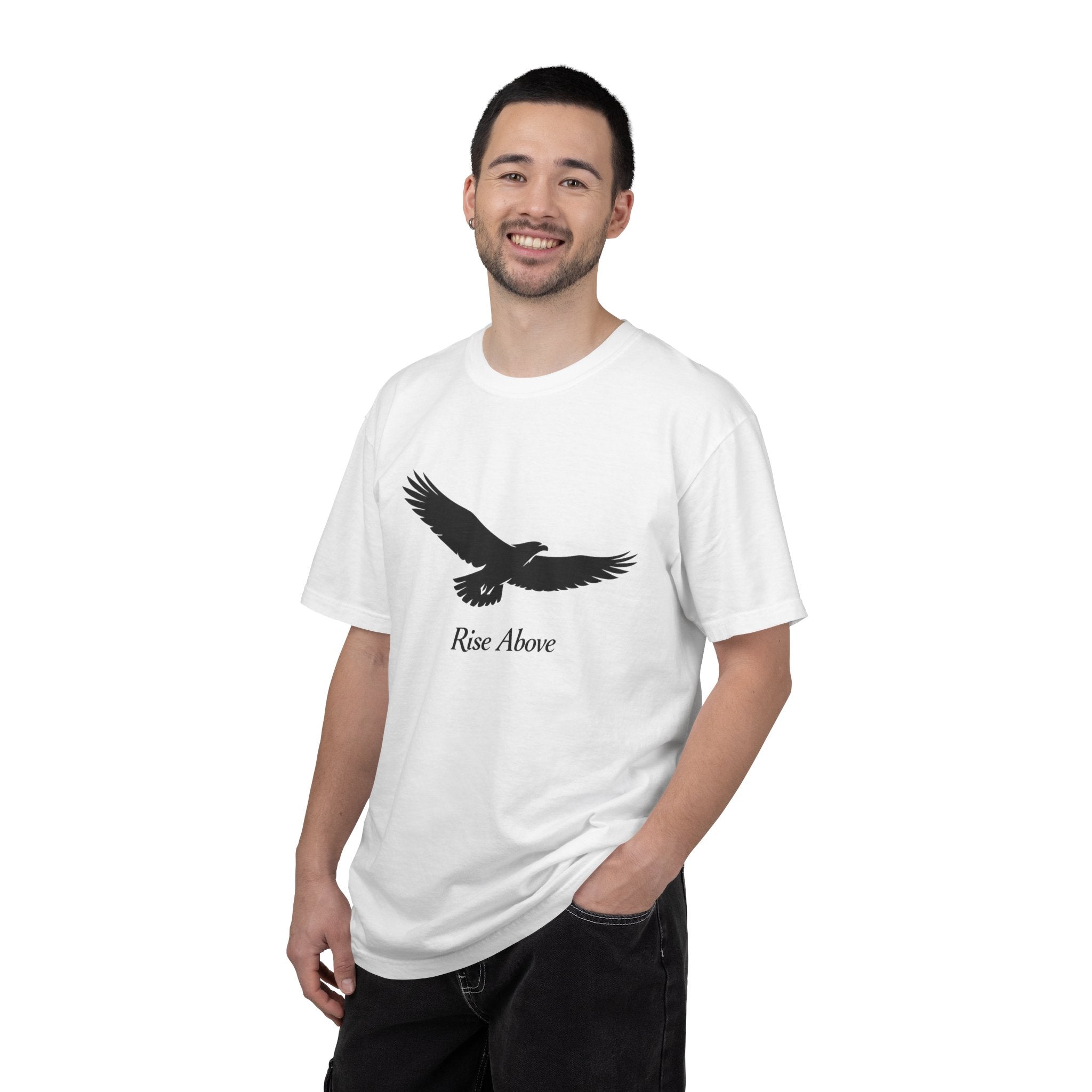 Rise Above Eagle T-Shirt — Inspirational Eagle Graphic Tee