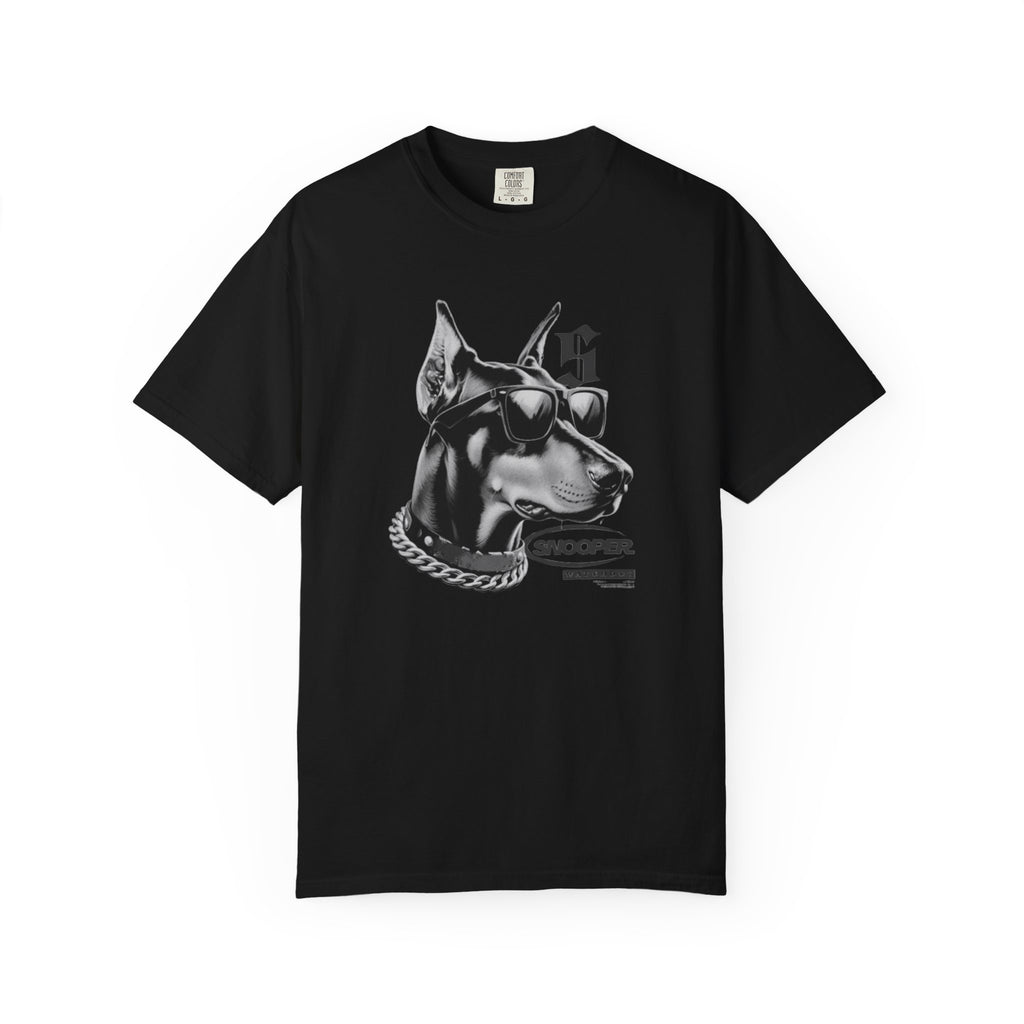 Doberman Sunglasses Graphic T-Shirt — "Snooper" Streetwear Tee