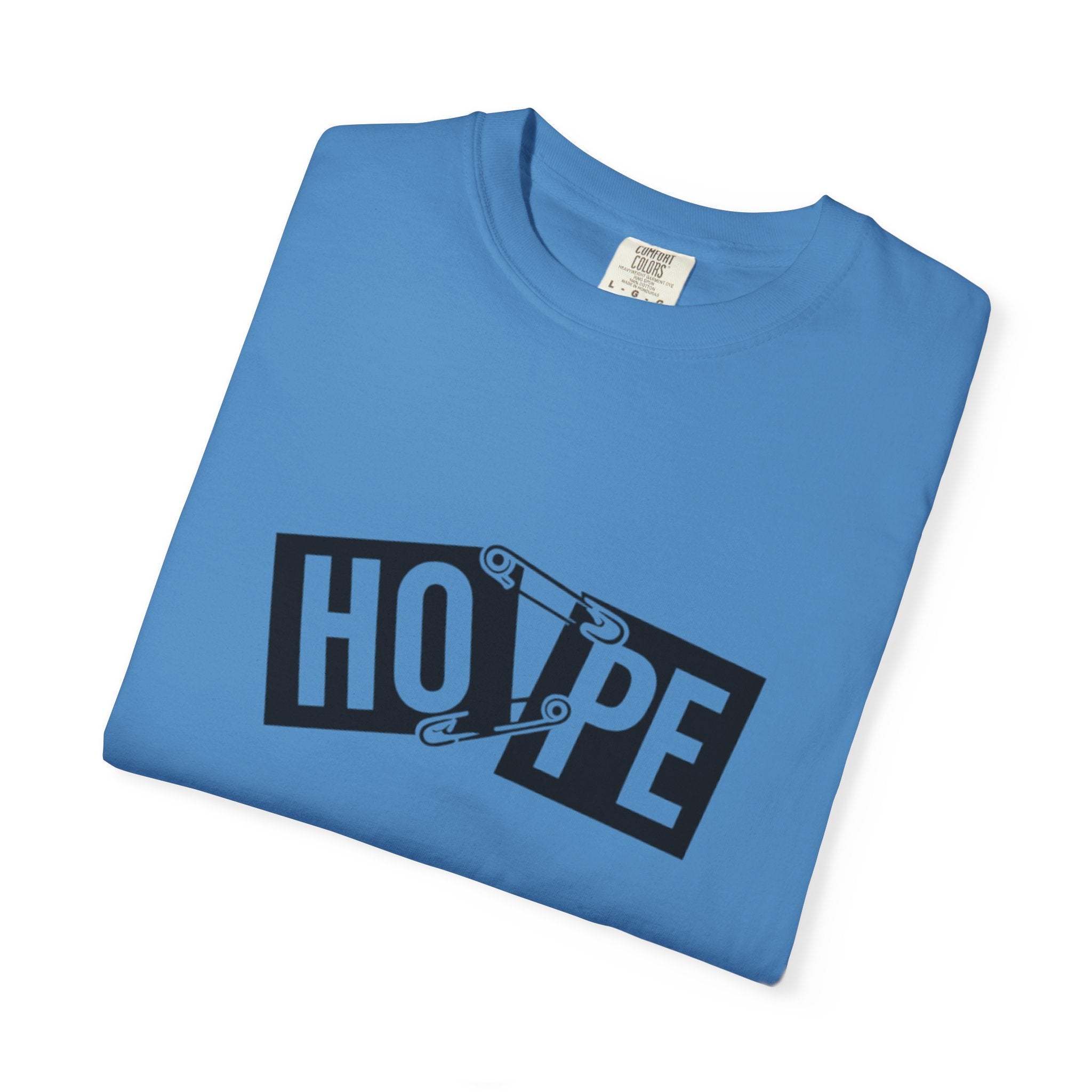 Hope Safety Pin T-Shirt — Graphic 'HOPE' Design