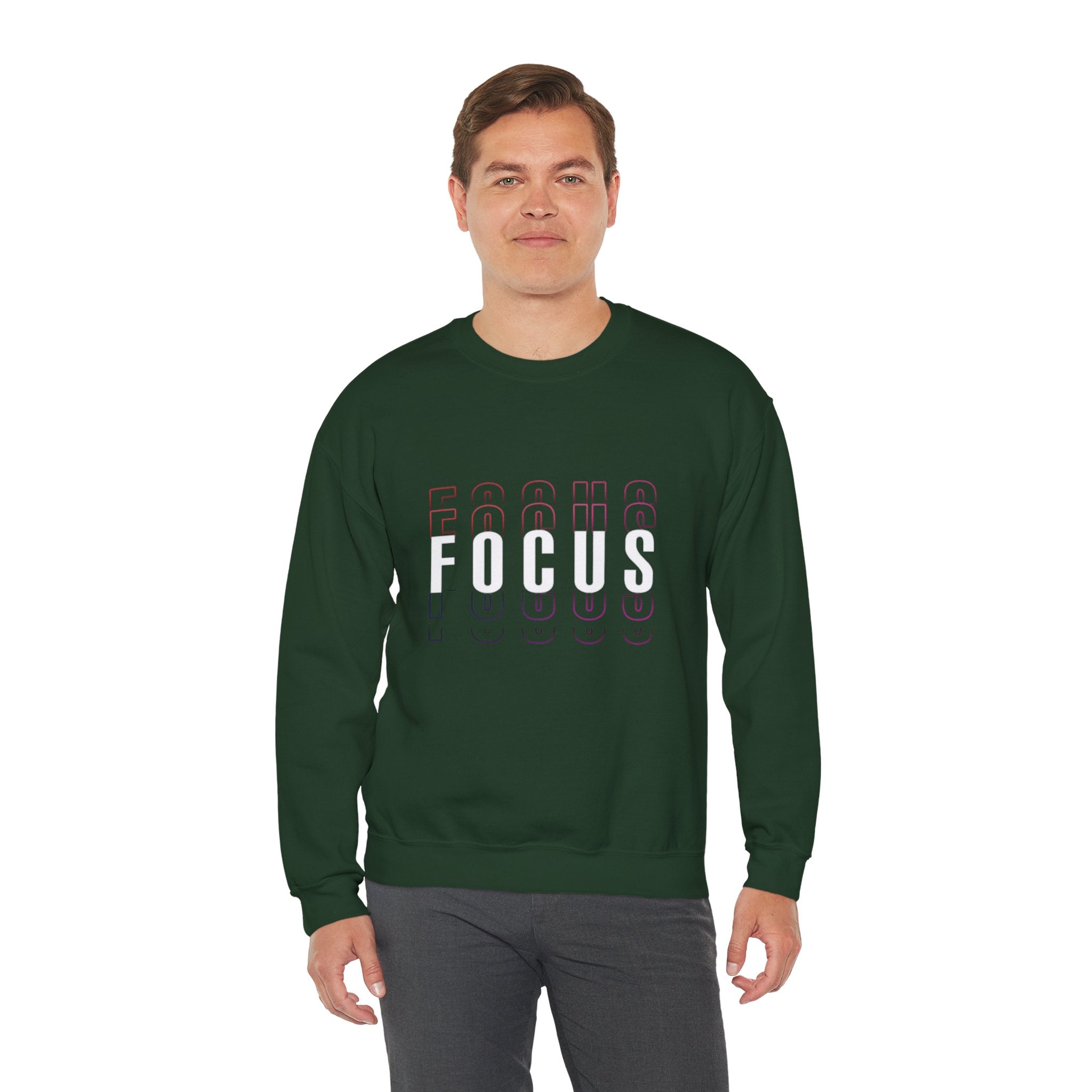 Focus Crewneck Sweatshirt — Motivational Casual Pullover
