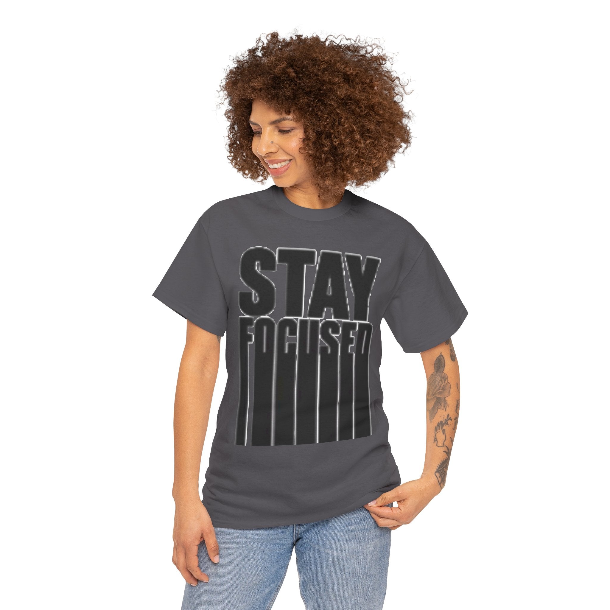 Stay Focused Tee — Motivational Graphic T‑Shirt