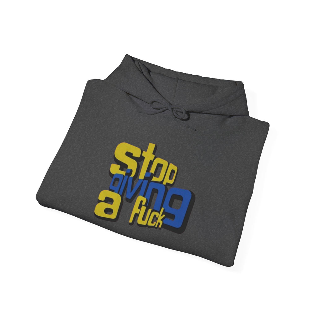 Hoodie — "Stop Giving a F*ck" Bold Retro Graphic Hoodie