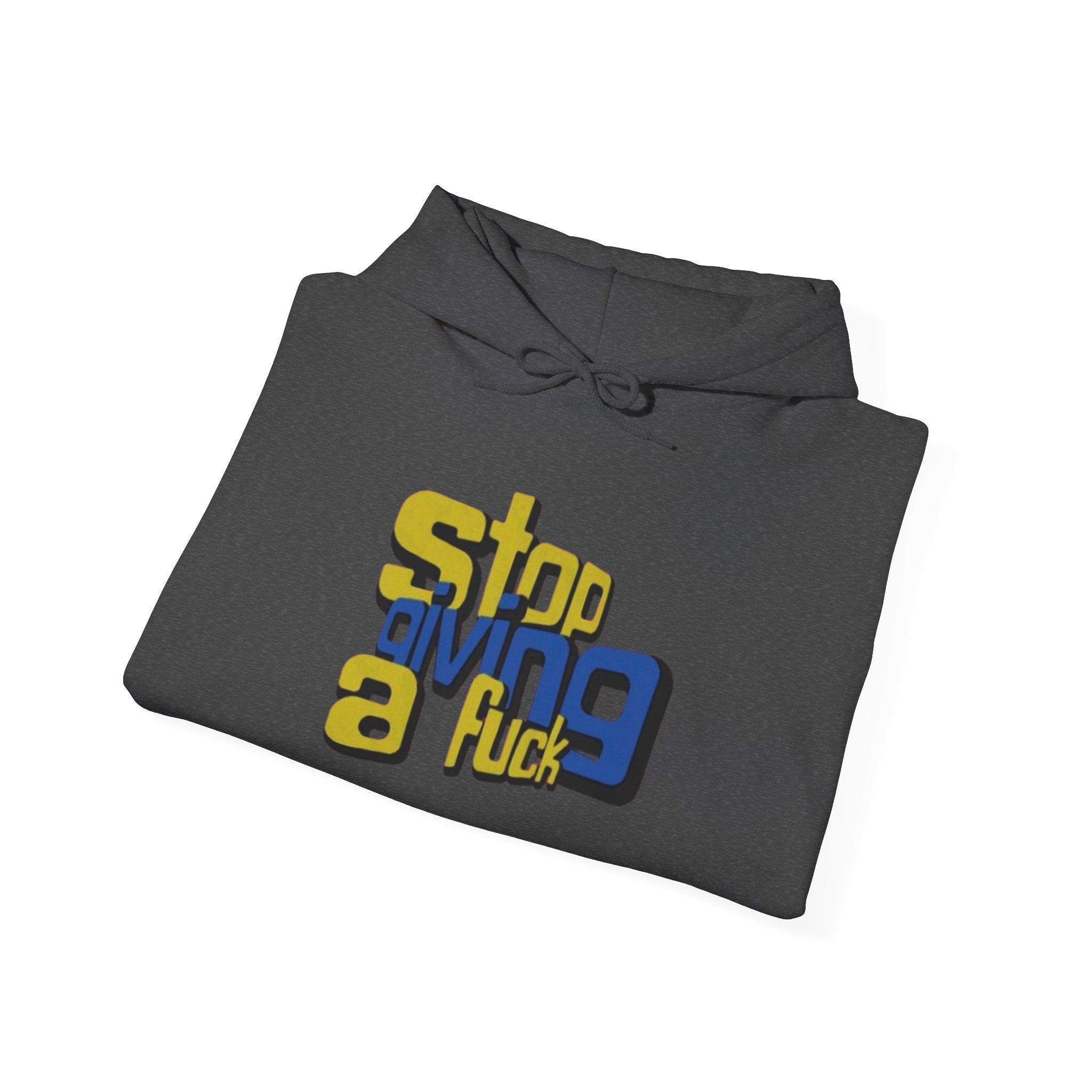 Hoodie — "Stop Giving a F*ck" Bold Retro Graphic Hoodie