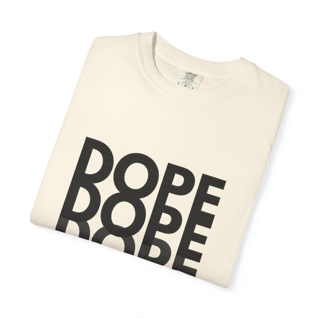 Dope Repeat Graphic T-Shirt — Retro Stacked Typography Tee