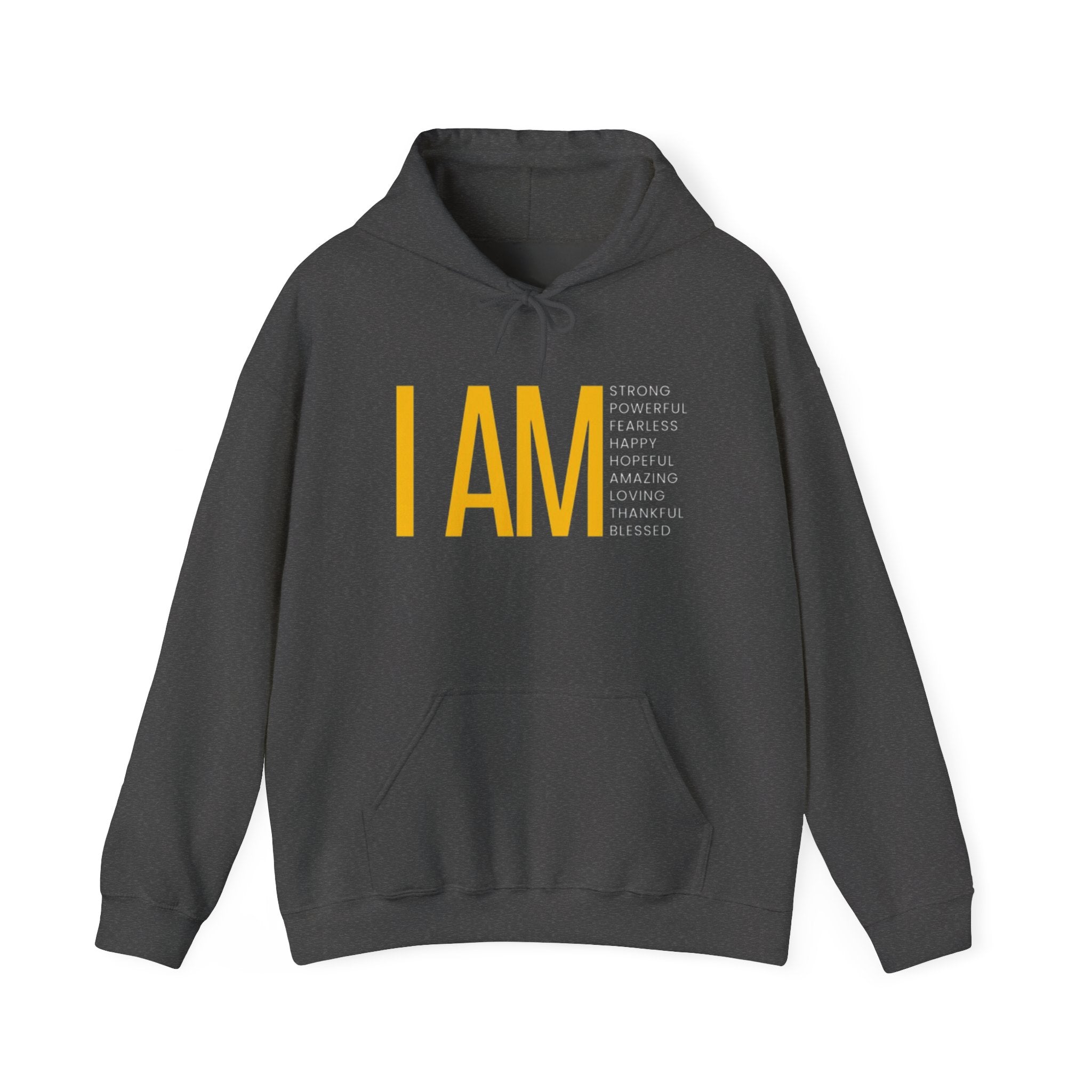 I AM Affirmation Hoodie — Inspirational Self-Love Sweatshirt