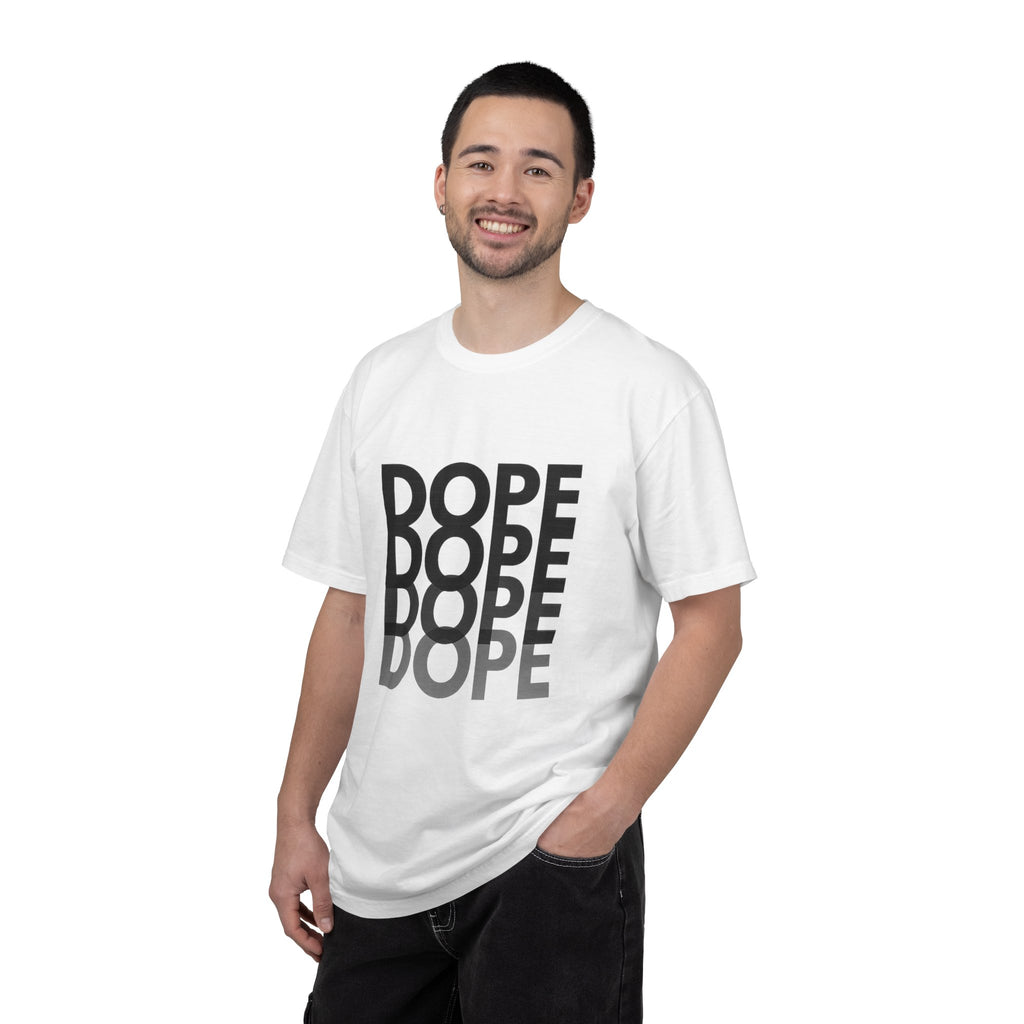 Dope Repeat Graphic T-Shirt — Retro Stacked Typography Tee