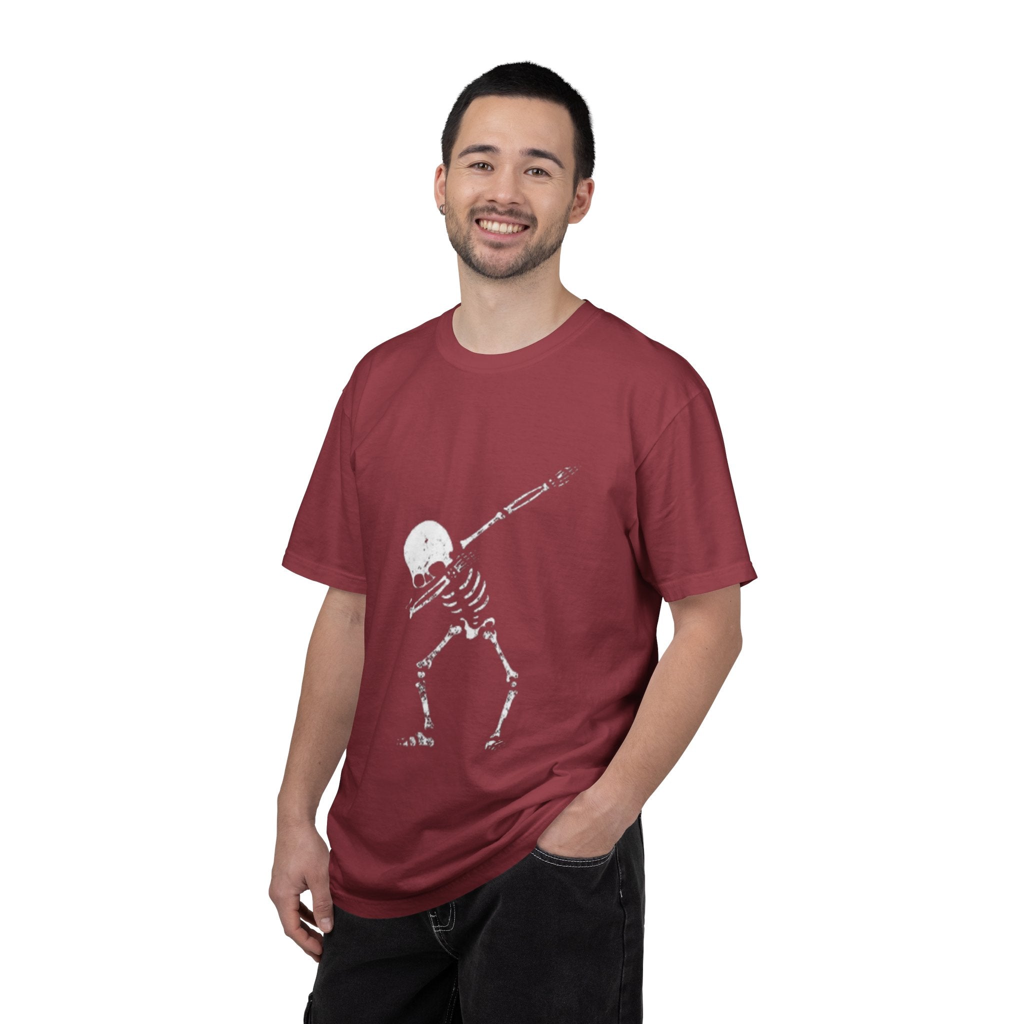 Dabbing Skeleton T‑Shirt — Funny Halloween Graphic Tee