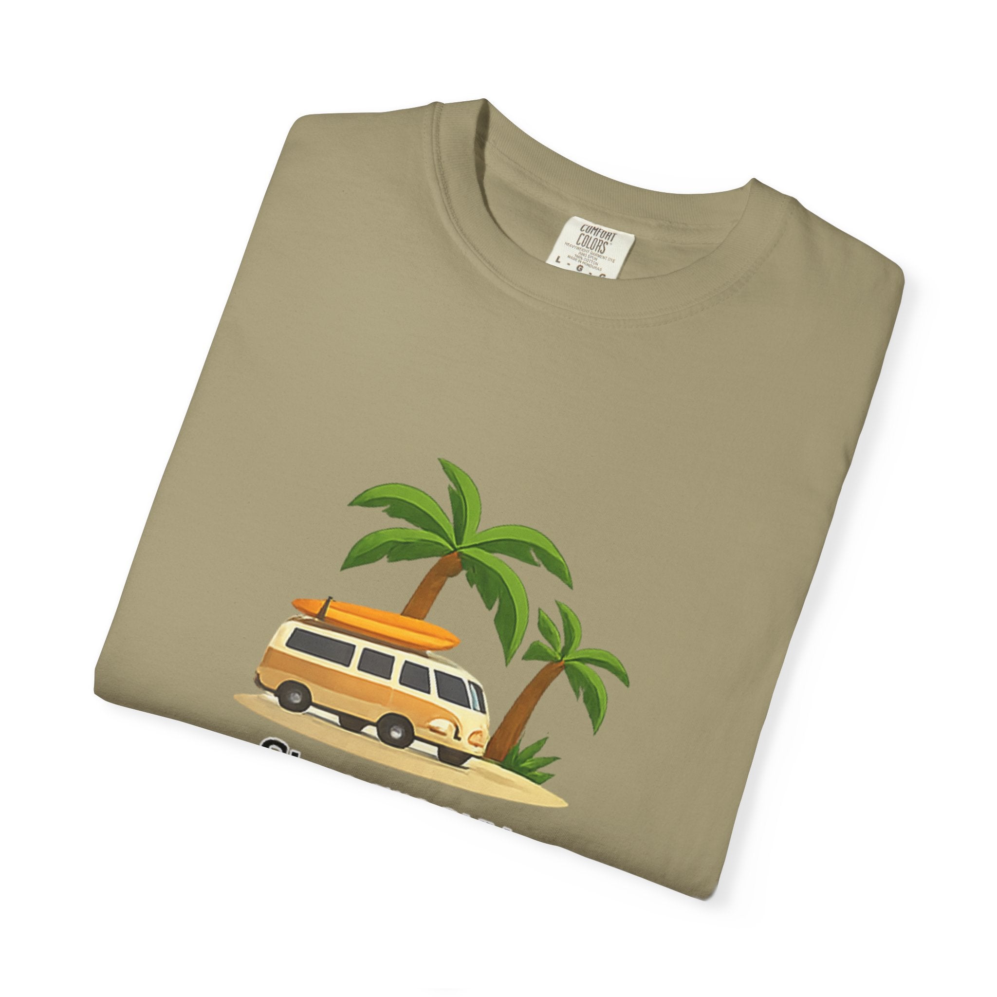 Vintage Surf Van T-Shirt – "Stay Groovy" Retro Beach Tee