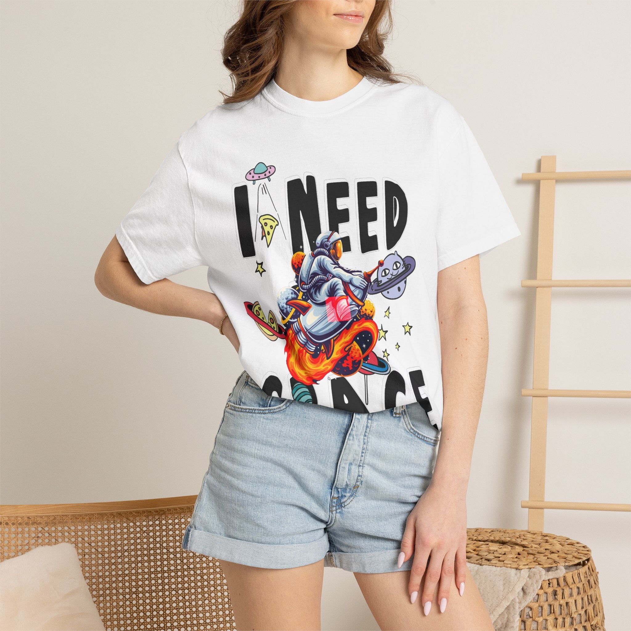 I Need Space T-Shirt — Funny Space Cartoon Astronaut Tee