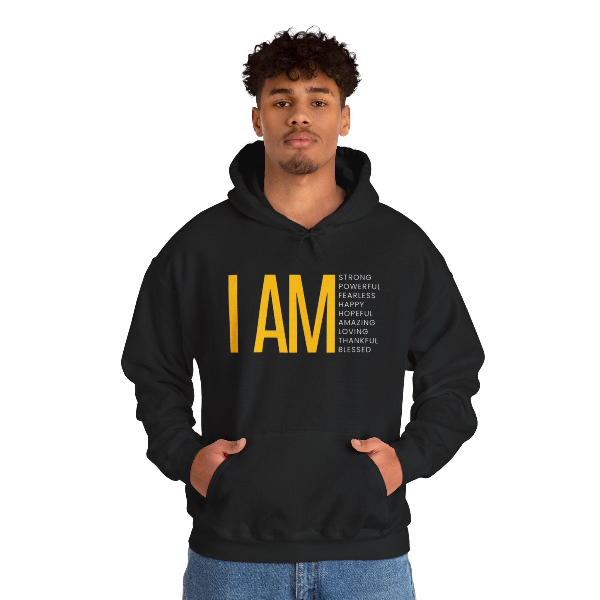 I AM Affirmation Hoodie — Inspirational Self-Love Sweatshirt