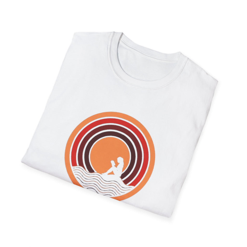 Sunset Surf T-Shirt — Retro Waves "Saltwater & Soul" Graphic Tee