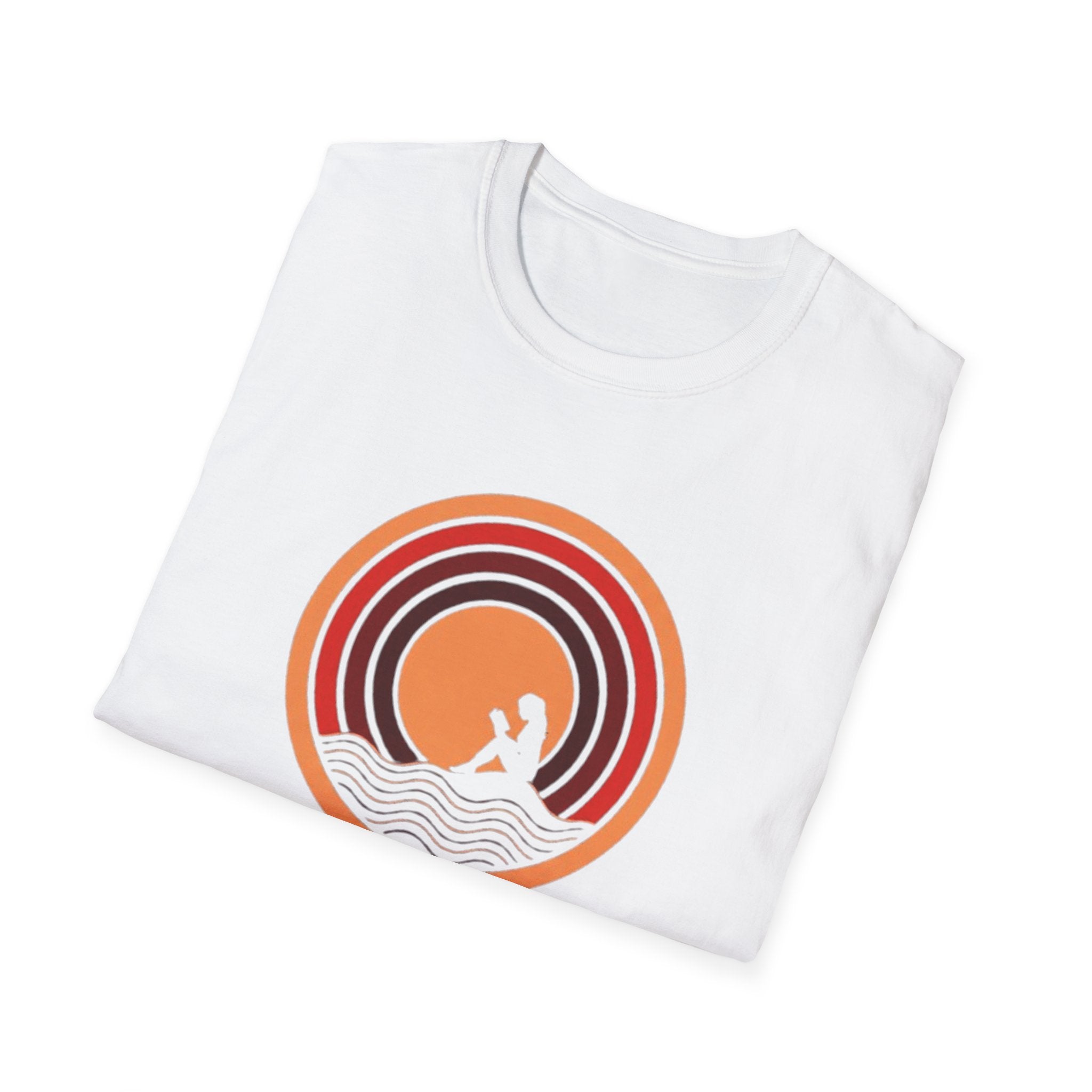 Sunset Surf T-Shirt — Retro Waves "Saltwater & Soul" Graphic Tee