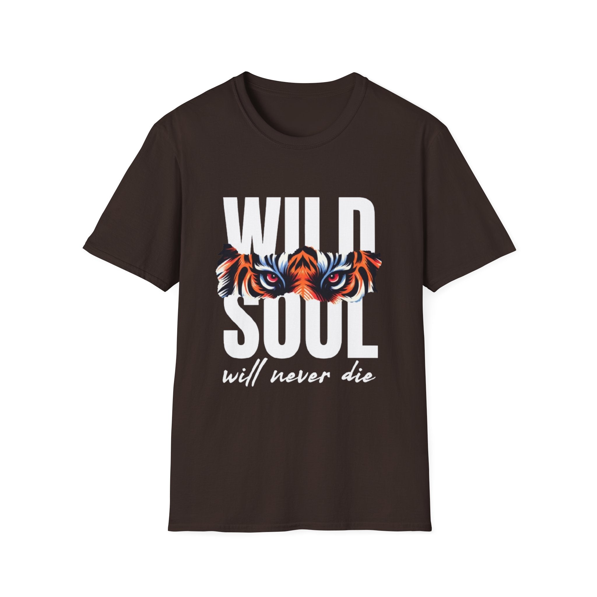 Wild Soul T-Shirt – "Wild Soul Will Never Die" Tiger Eyes Graphic Tee