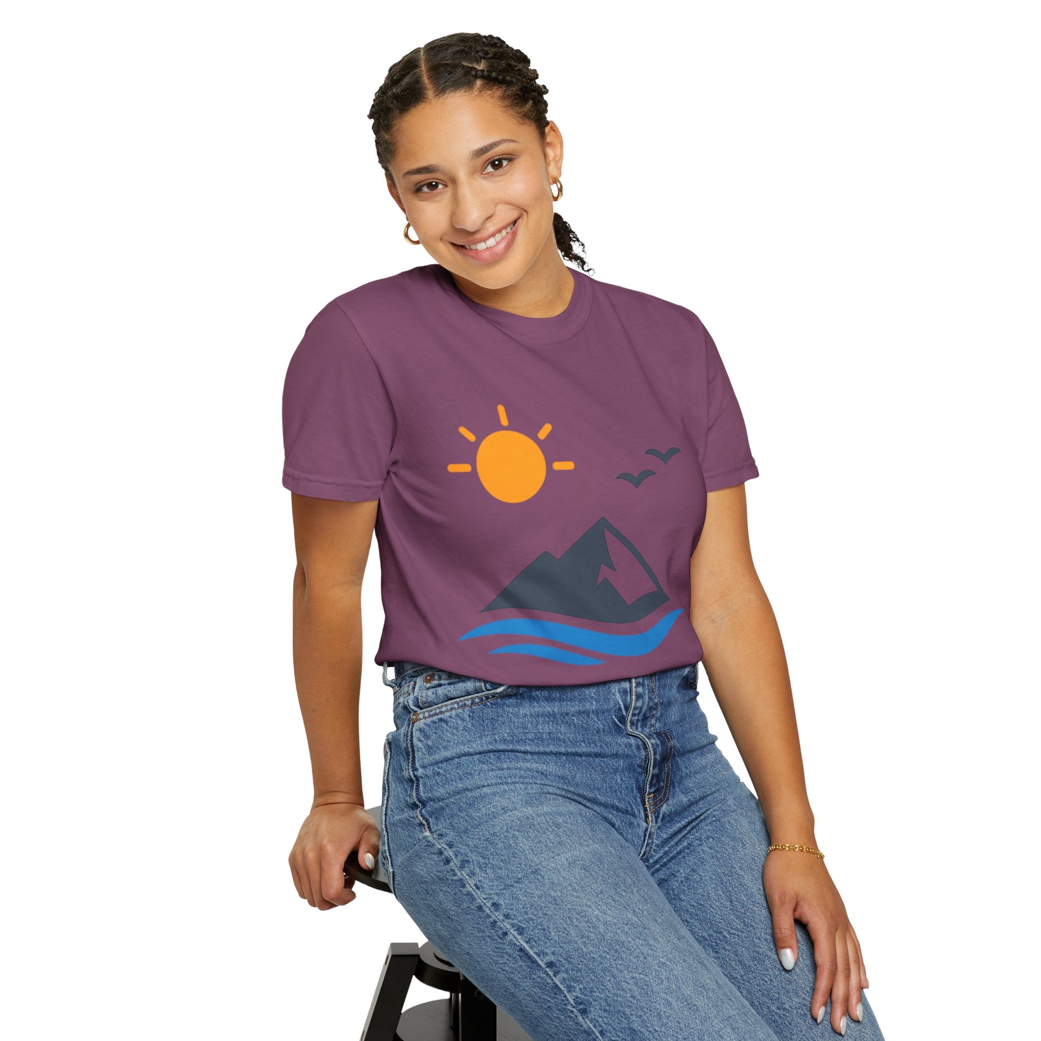 Mountain Sunrise T-Shirt — Scenic Outdoor Graphic Tee