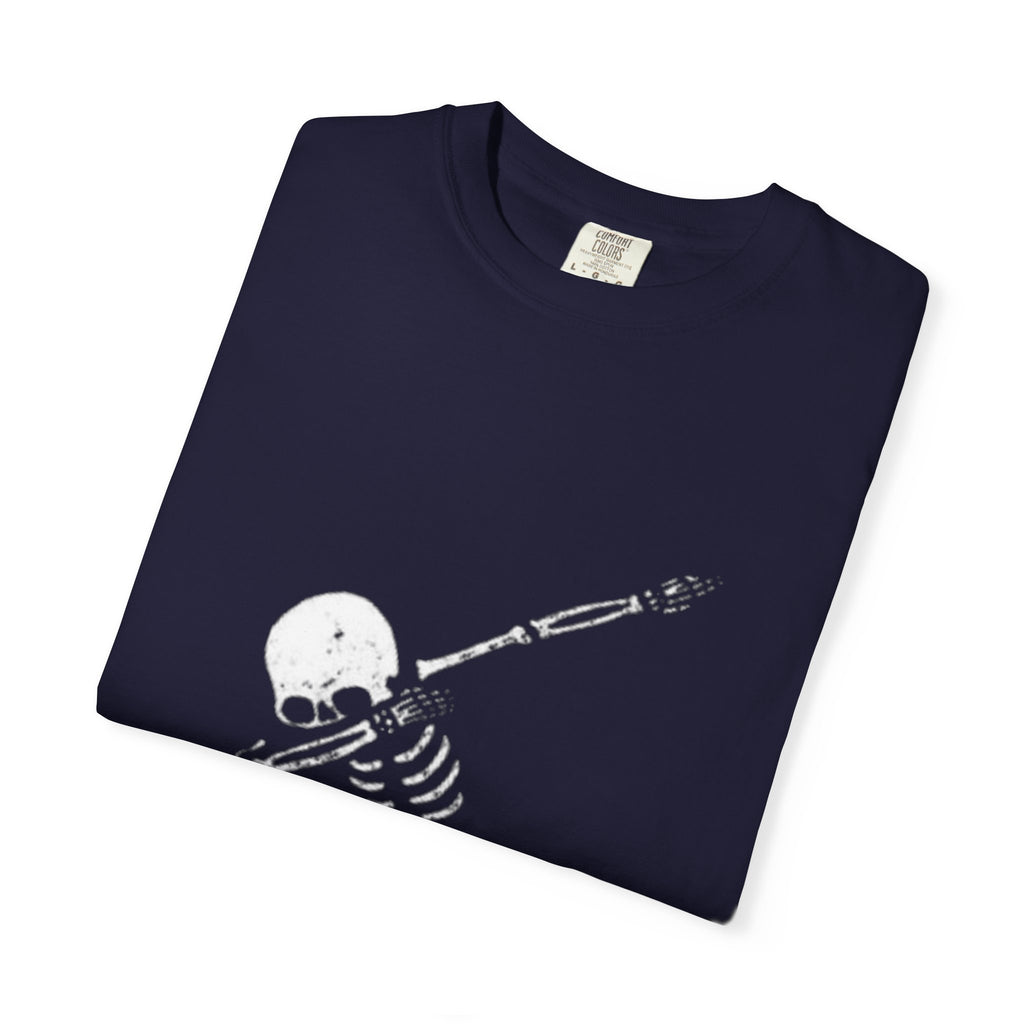 Dabbing Skeleton T‑Shirt — Funny Halloween Graphic Tee