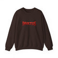 Invictus Crewneck Sweatshirt — Bold Red Script Pullover