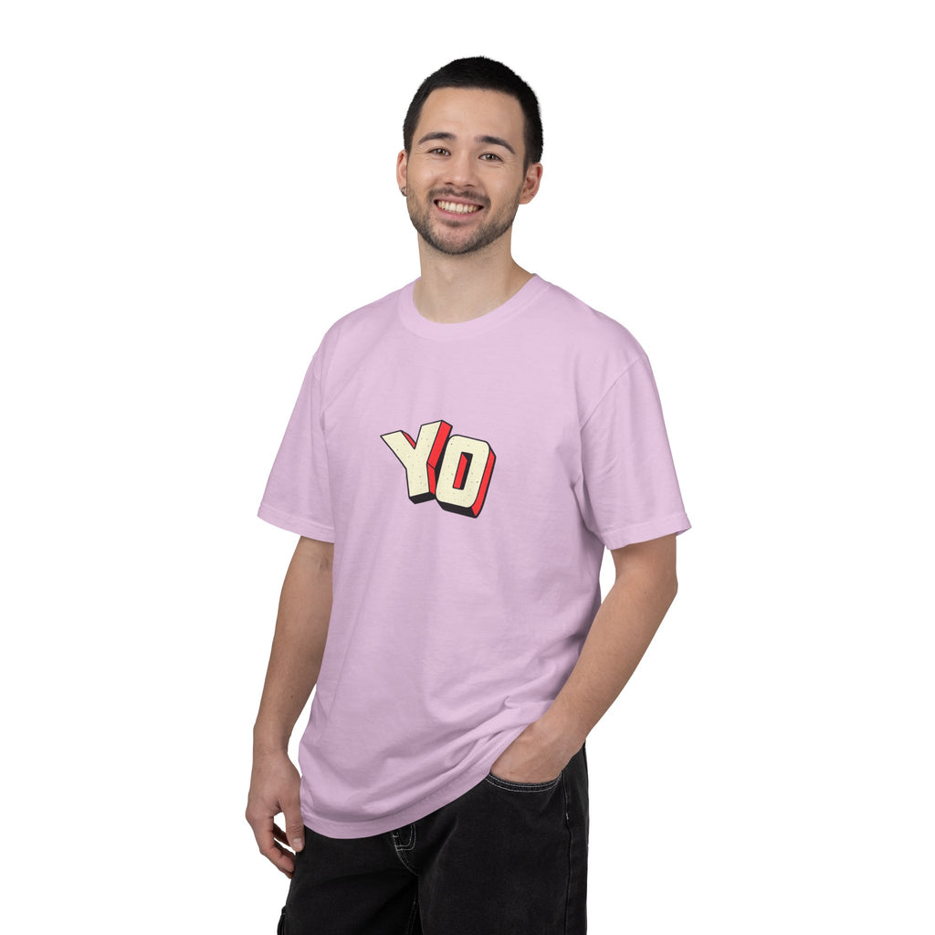 Yo Graphic T-Shirt — Retro 3D Lettering Tee
