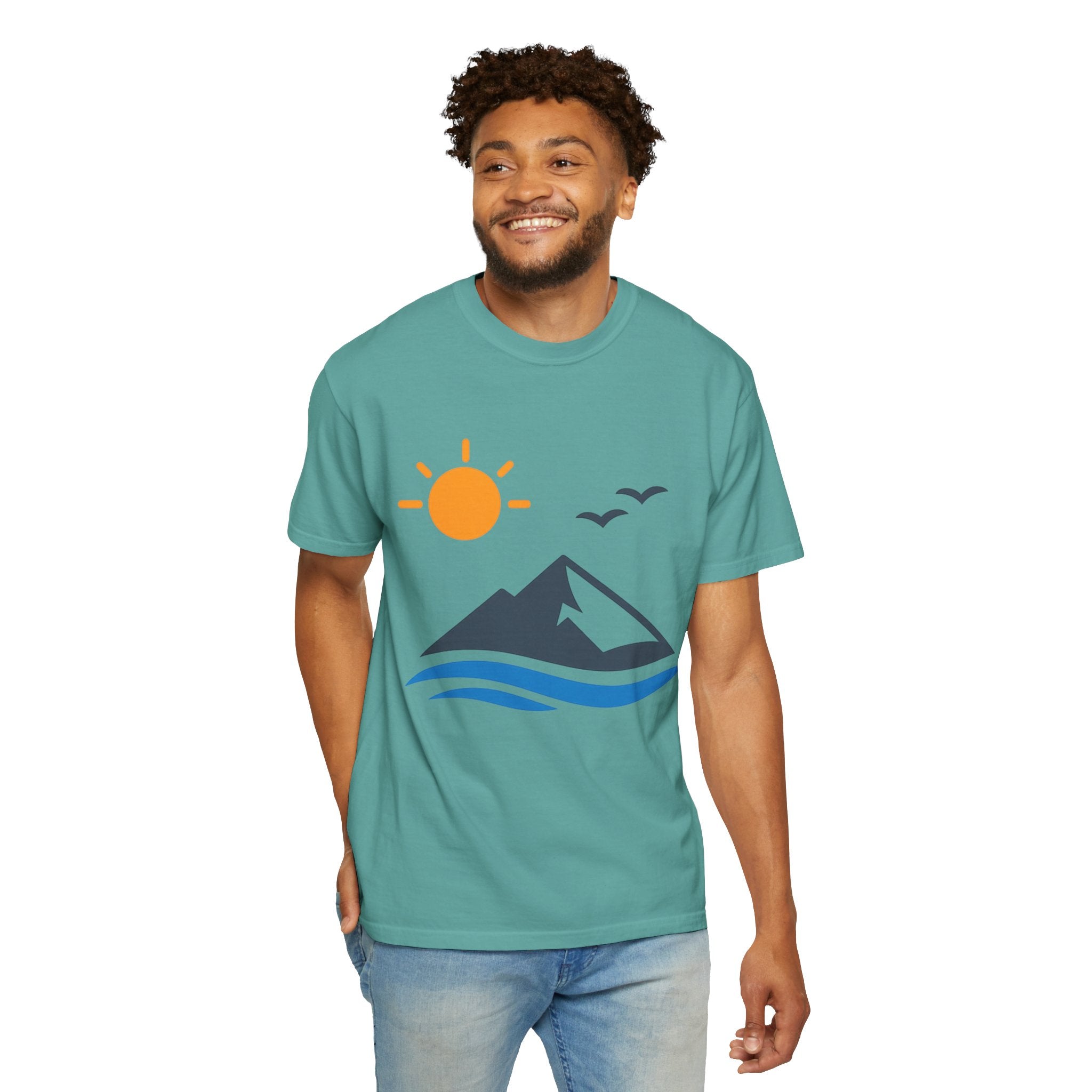 Mountain Sunrise T-Shirt — Scenic Outdoor Graphic Tee