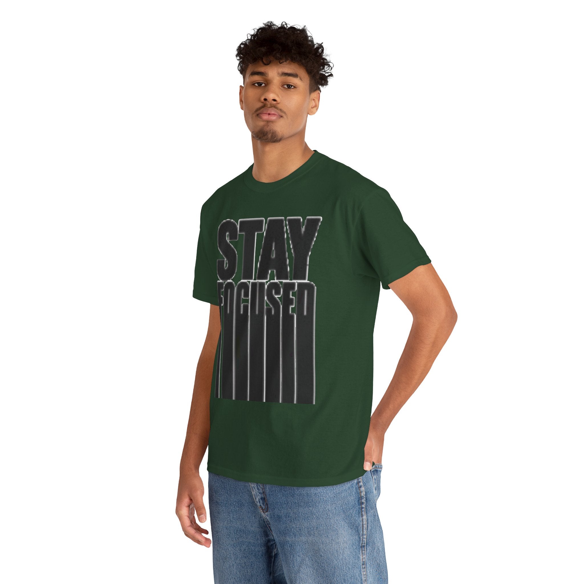 Stay Focused Tee — Motivational Graphic T‑Shirt