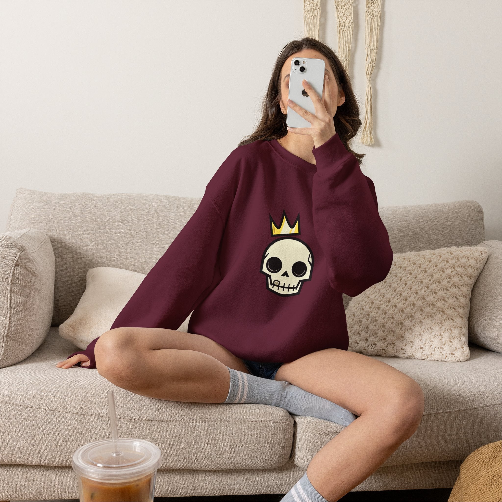 Crowned Skull Crewneck Sweatshirt
