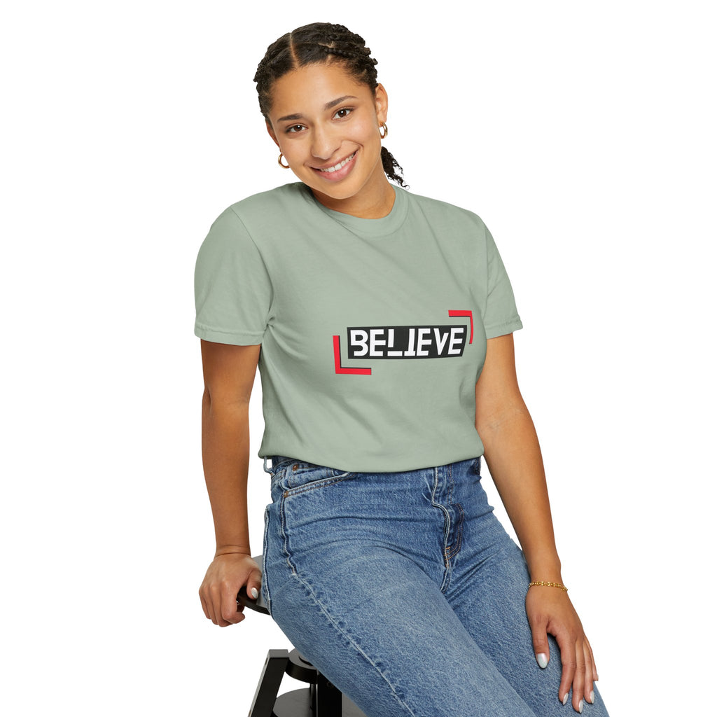 Believe Graphic T-Shirt — Bold Motivational Tee