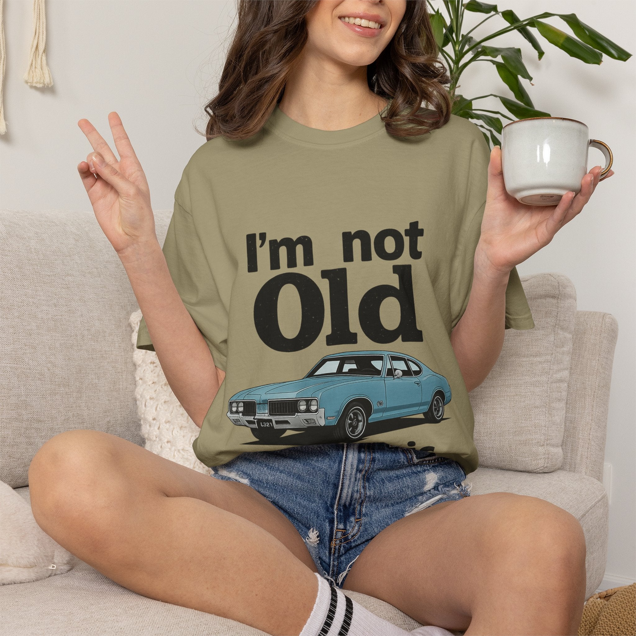 Classic Car T-Shirt — "I'm Not Old I'm Classic" Vintage Auto Tee