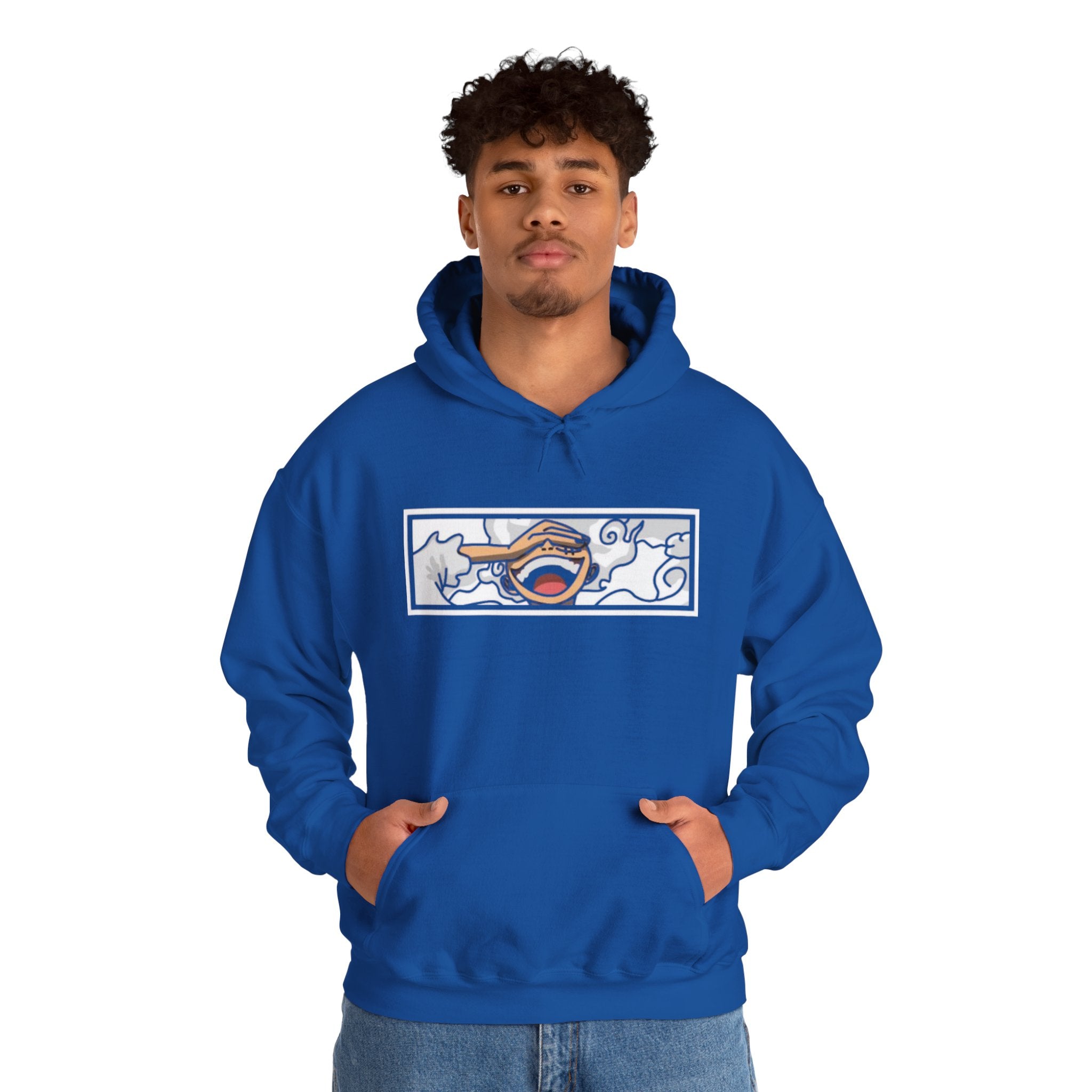 Laughing Mouth Graphic Hoodie — Anime Smile Streetwear Hoodie