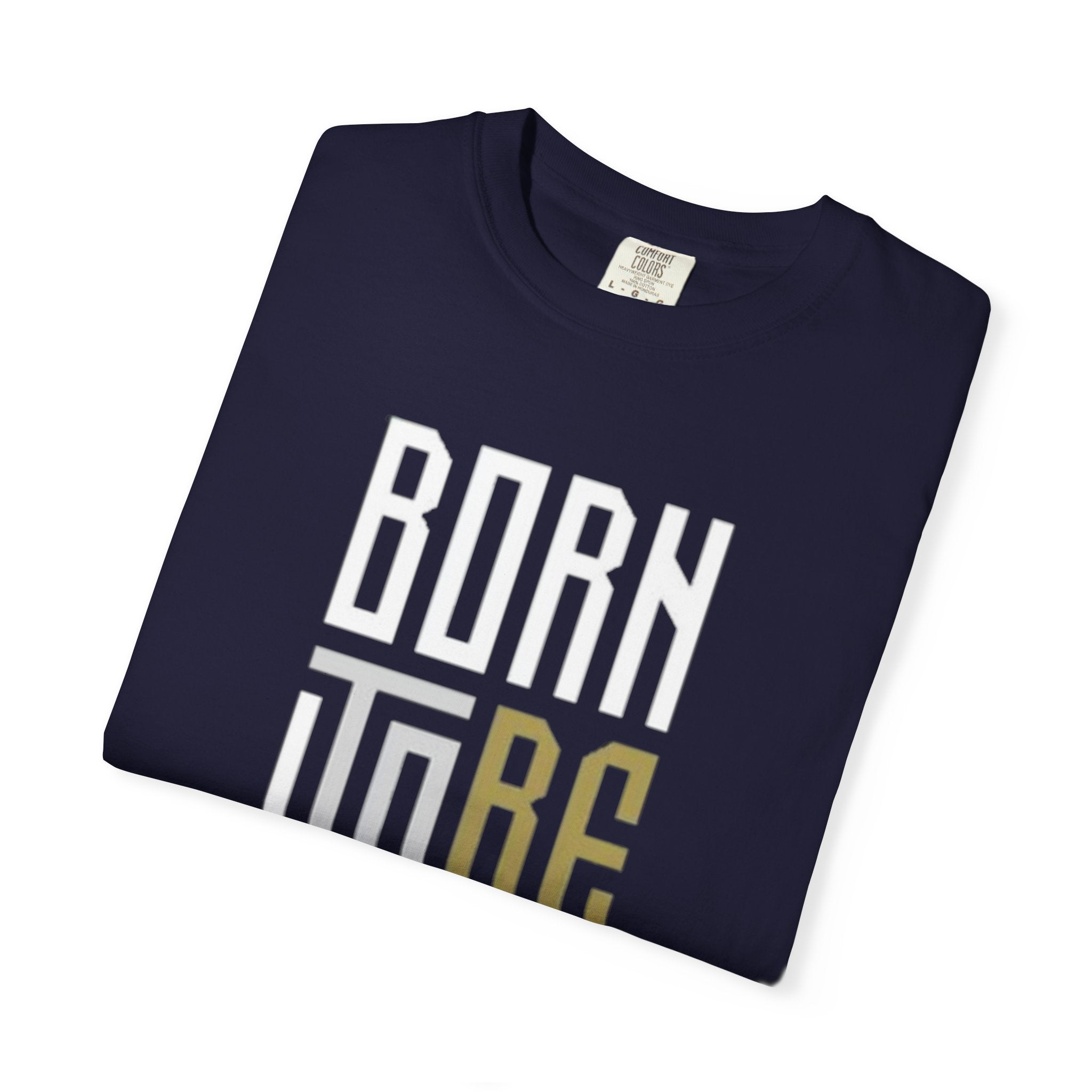 T-Shirt — "Born To Be Untile" Bold Vertical Typography Tee