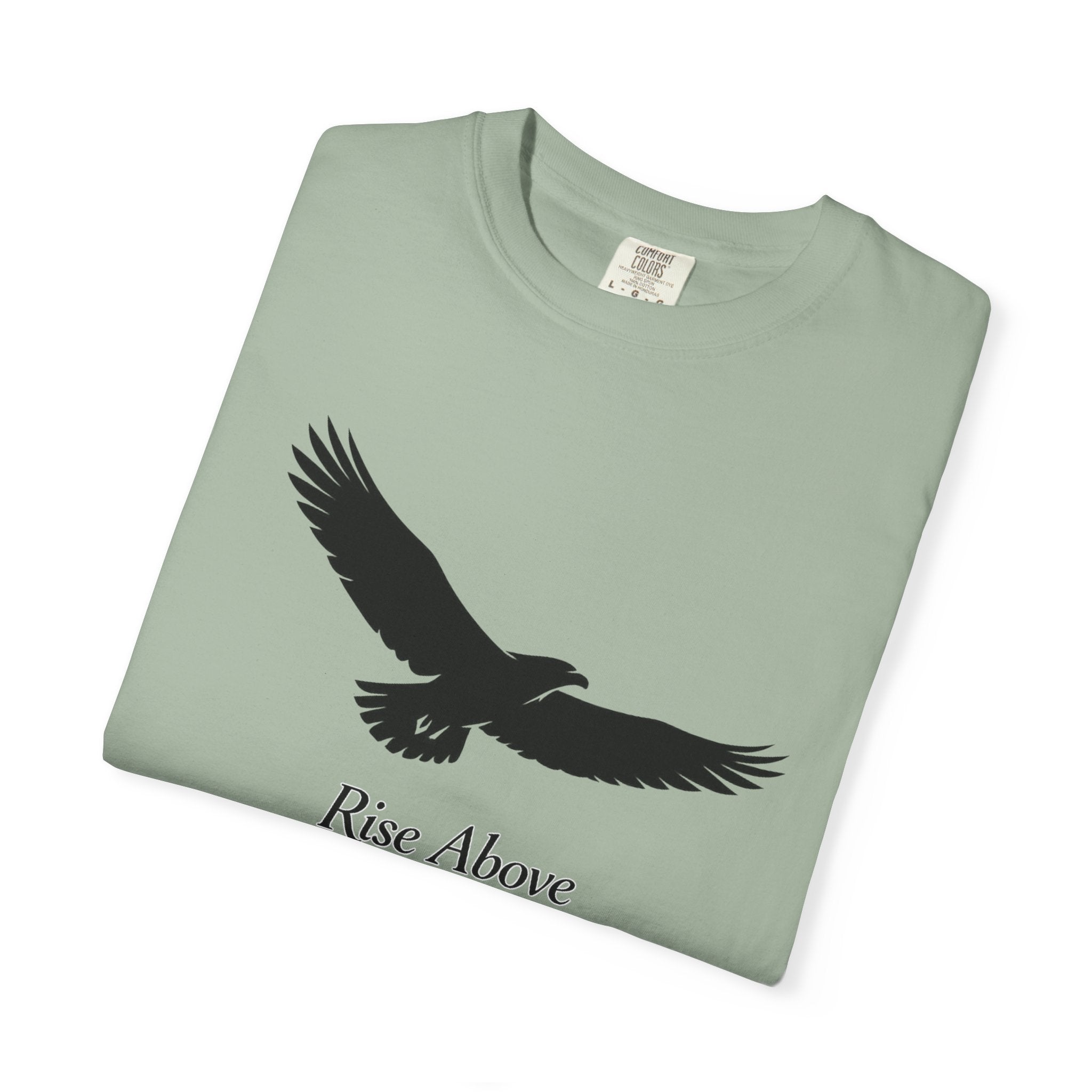 Rise Above Eagle T-Shirt — Inspirational Eagle Graphic Tee