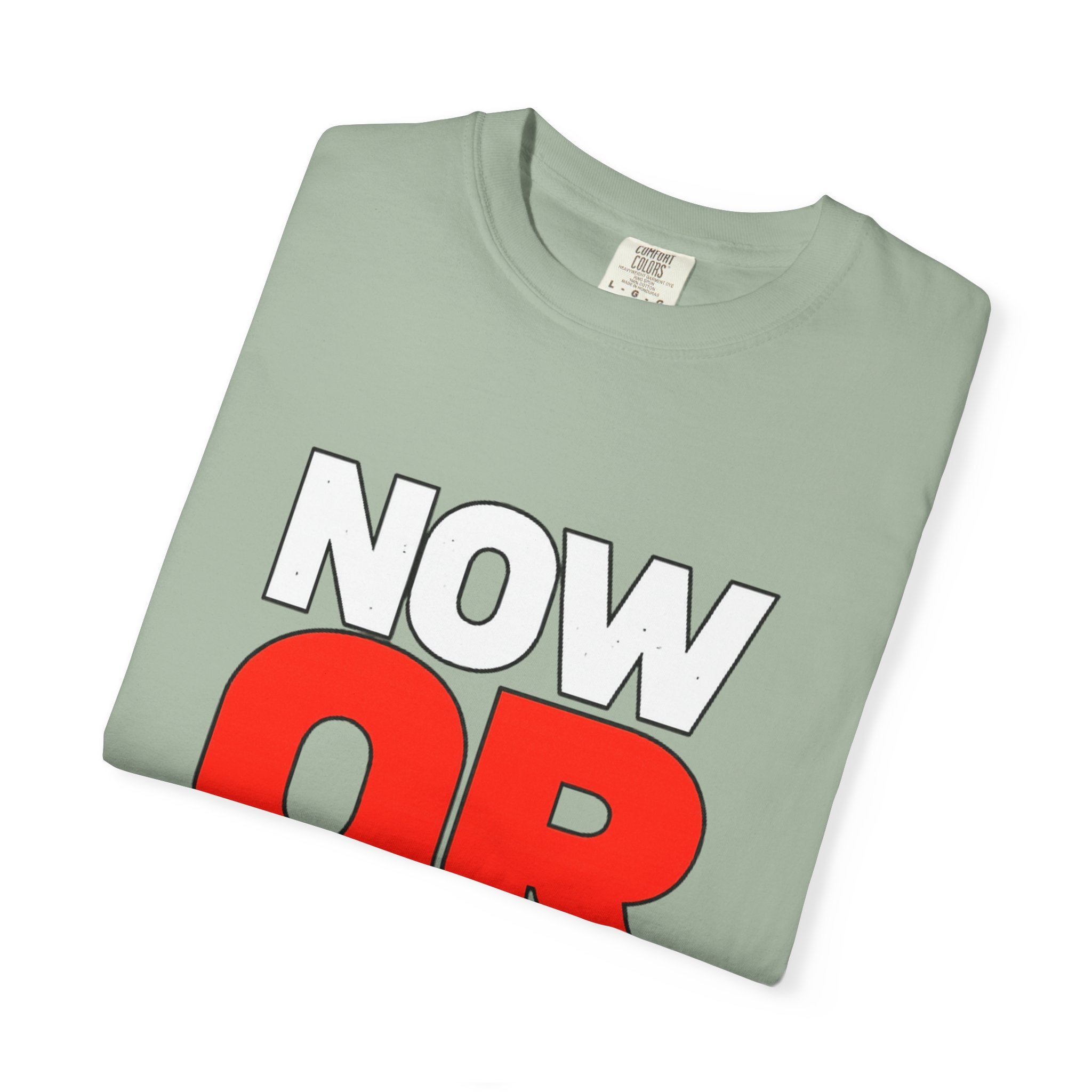Now Or Never T-Shirt — Motivational Graphic Tee