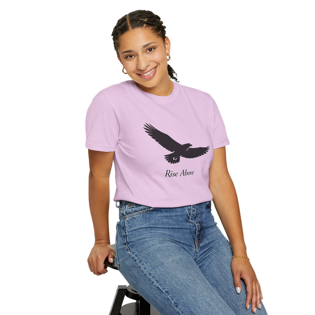 Rise Above Eagle T-Shirt — Inspirational Eagle Graphic Tee