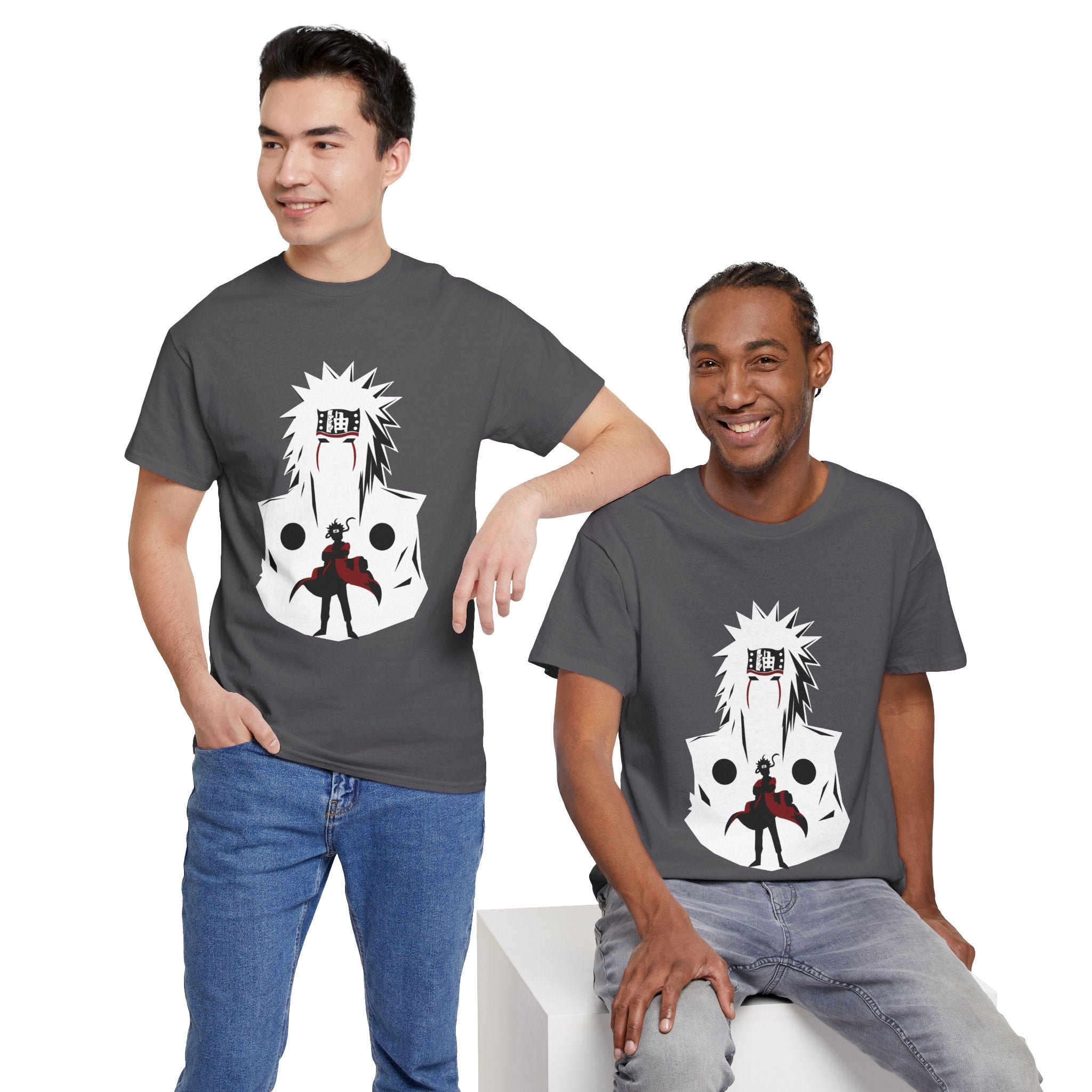 Anime Shadow Warrior T-Shirt — Silhouette Battle Graphic Tee