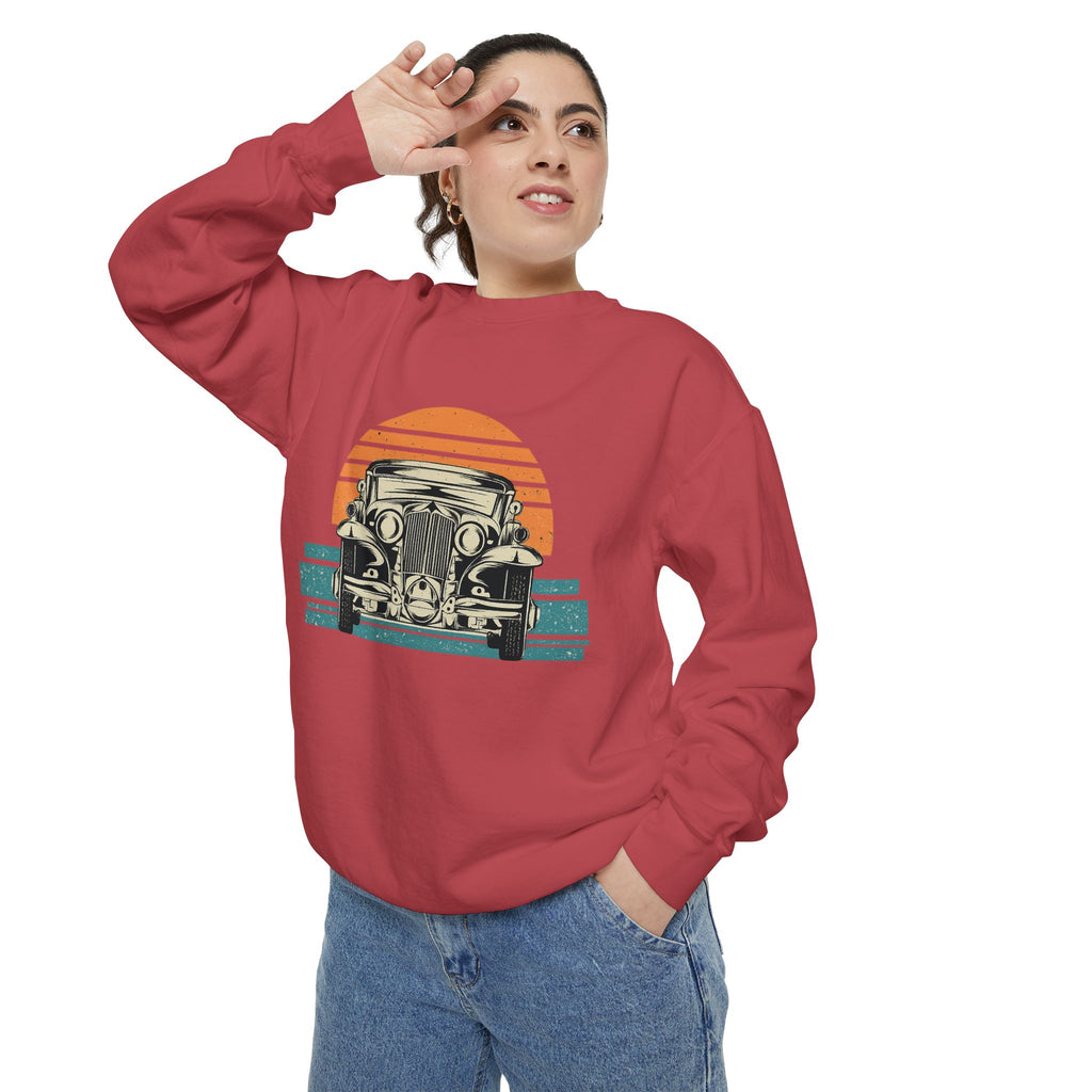 Vintage Car Sunset Sweatshirt