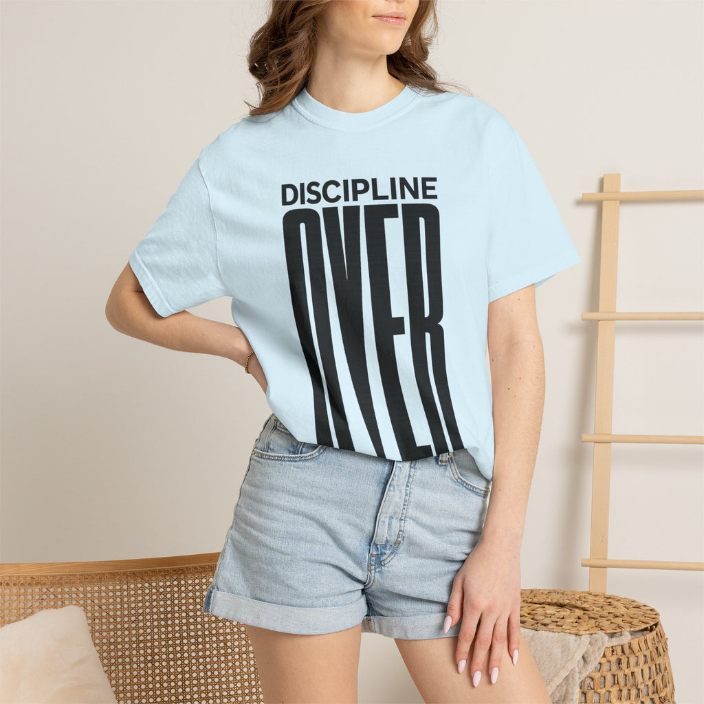 Discipline Over Motivation T-Shirt — Motivational Fitness Tee
