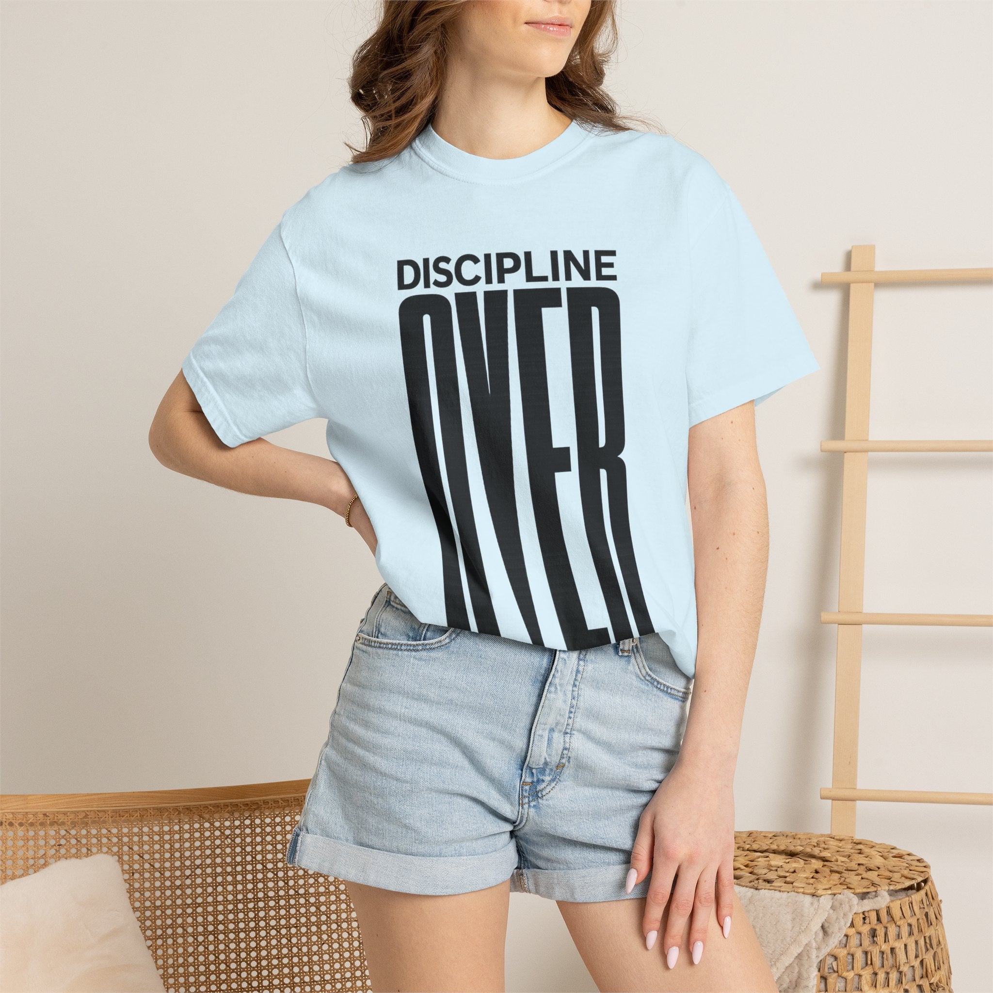Discipline Over Motivation T-Shirt — Motivational Fitness Tee