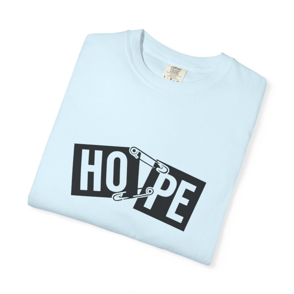 Hope Safety Pin T-Shirt — Graphic 'HOPE' Design