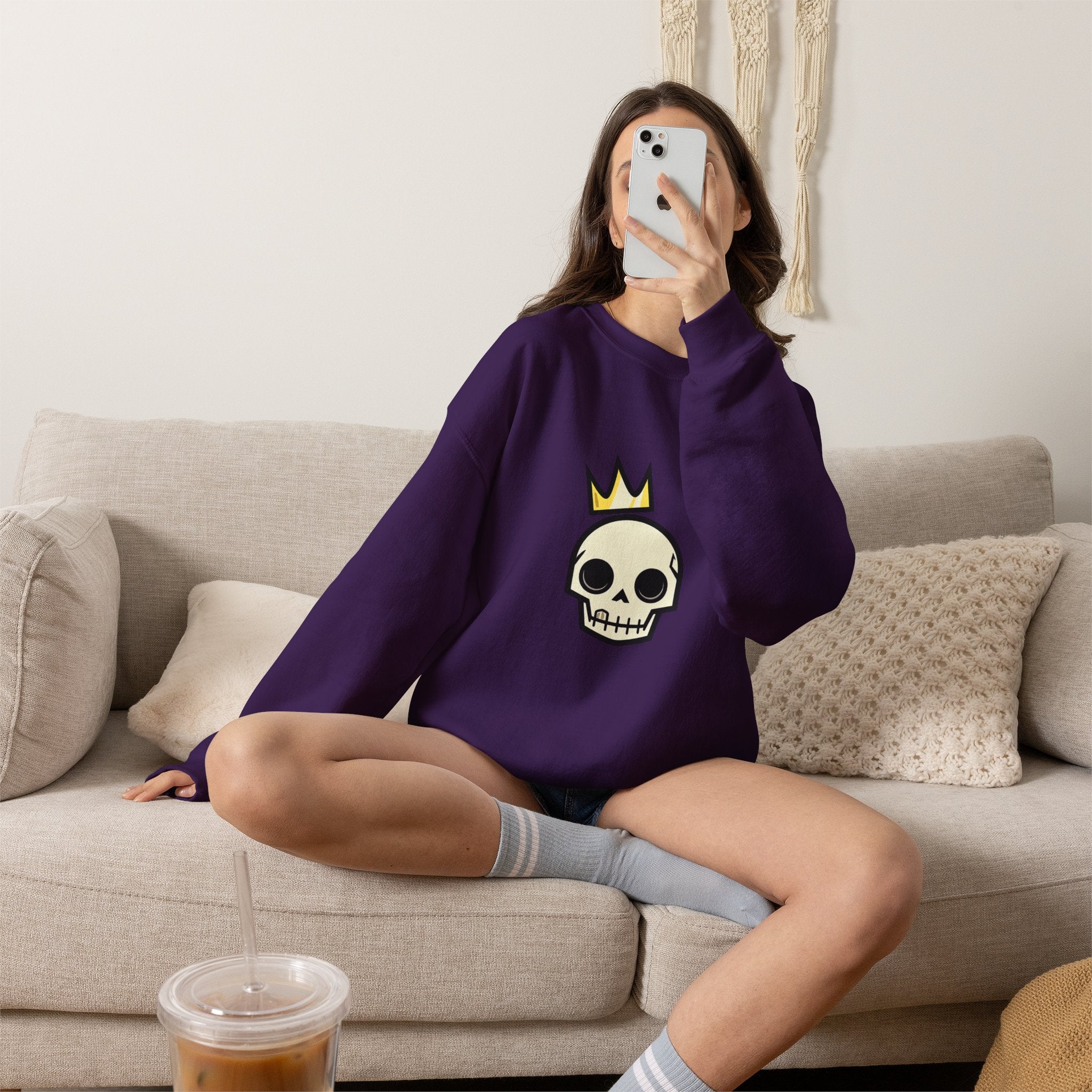 Crowned Skull Crewneck Sweatshirt
