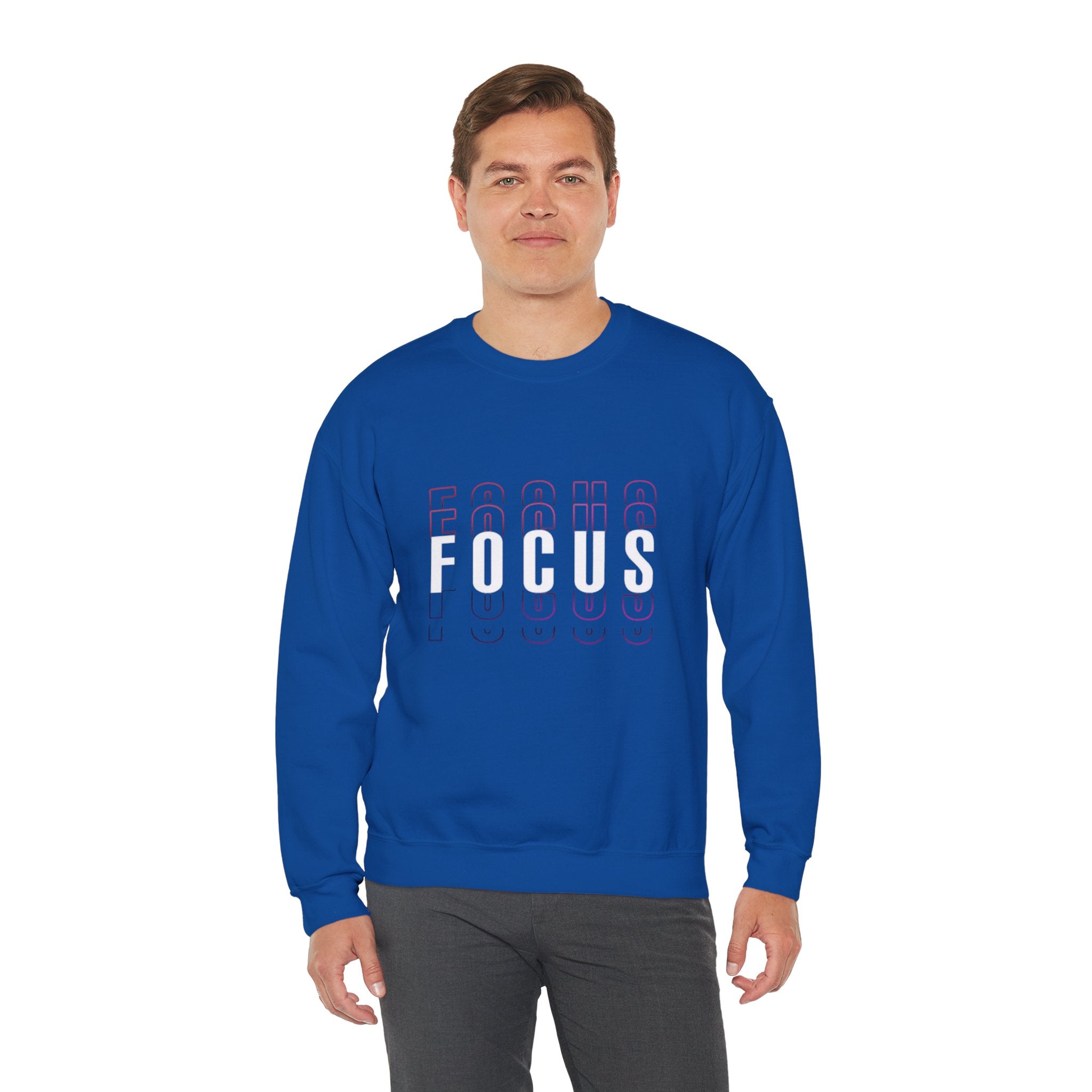 Focus Crewneck Sweatshirt — Motivational Casual Pullover