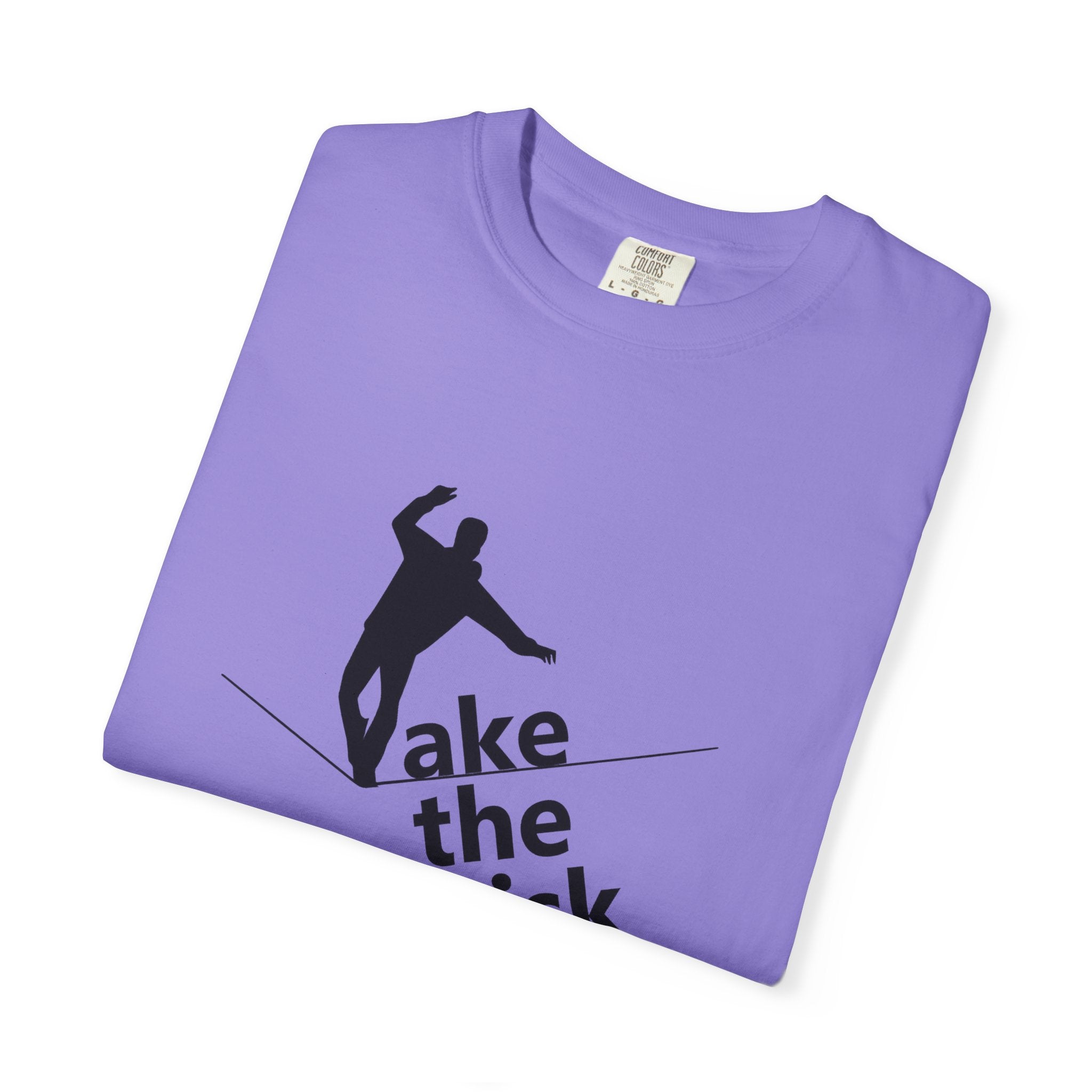 Take the Risk T-Shirt — Tightrope Silhouette Motivational Tee