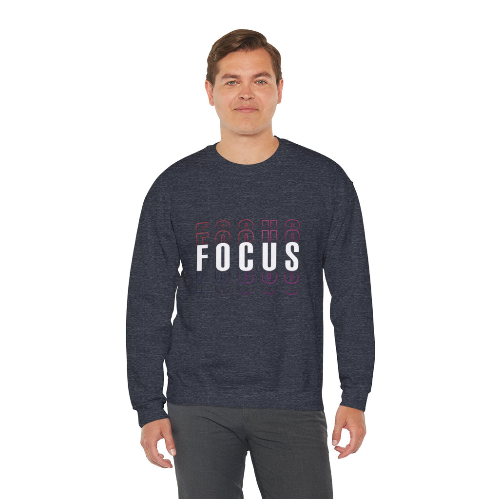 Focus Crewneck Sweatshirt — Motivational Casual Pullover