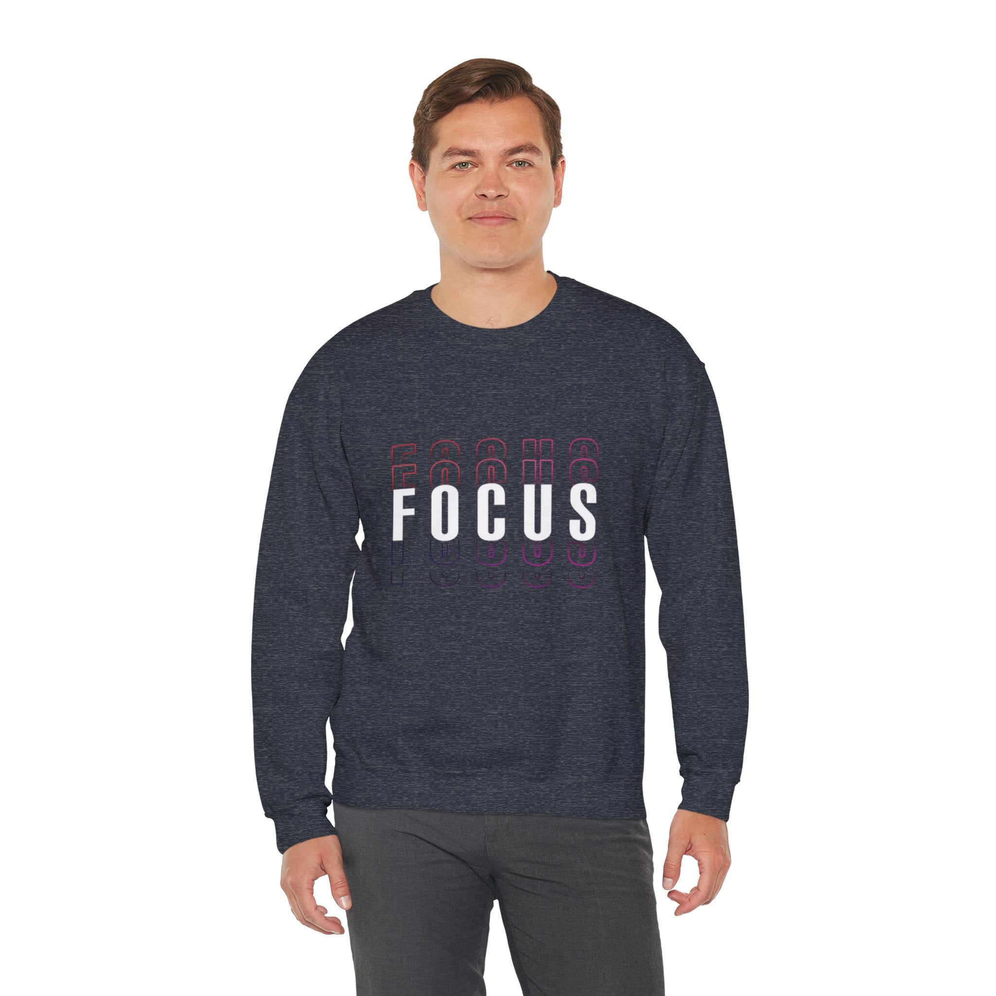 Focus Crewneck Sweatshirt — Motivational Casual Pullover