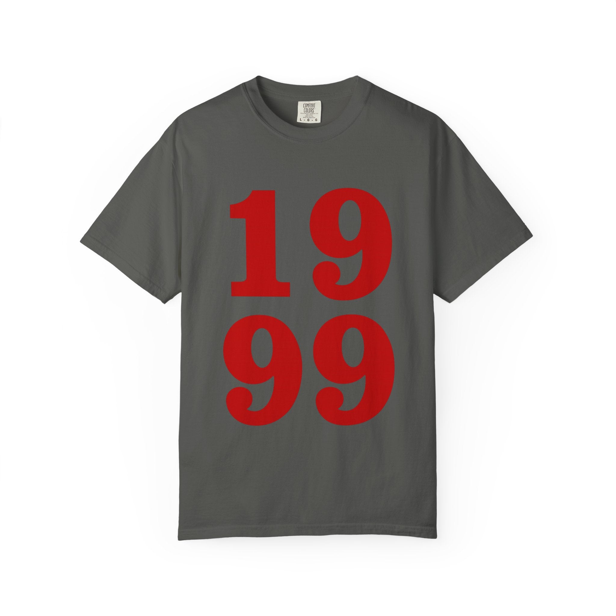 1999 Retro Number T-Shirt — Vintage Birth Year Tee