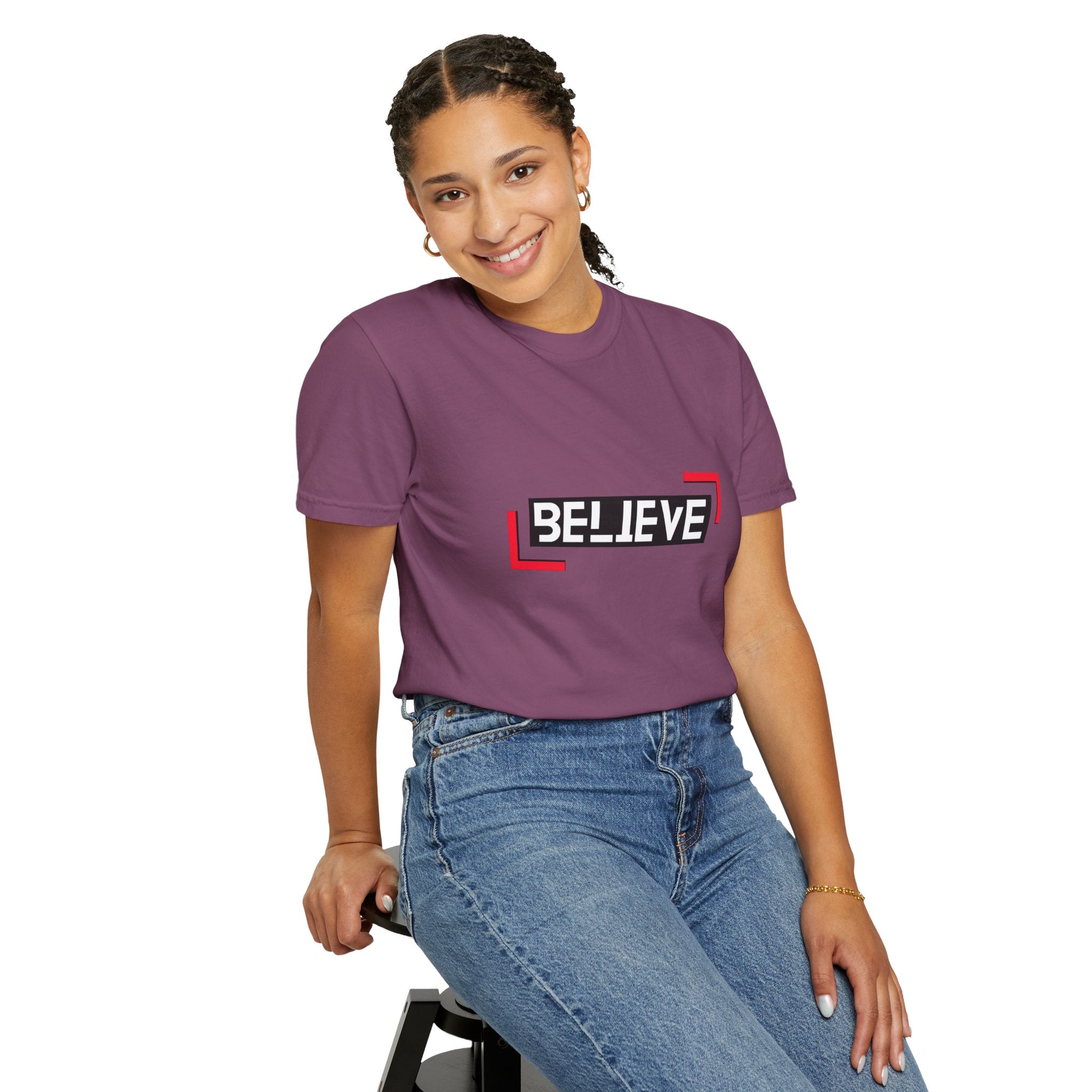 Believe Graphic T-Shirt — Bold Motivational Tee