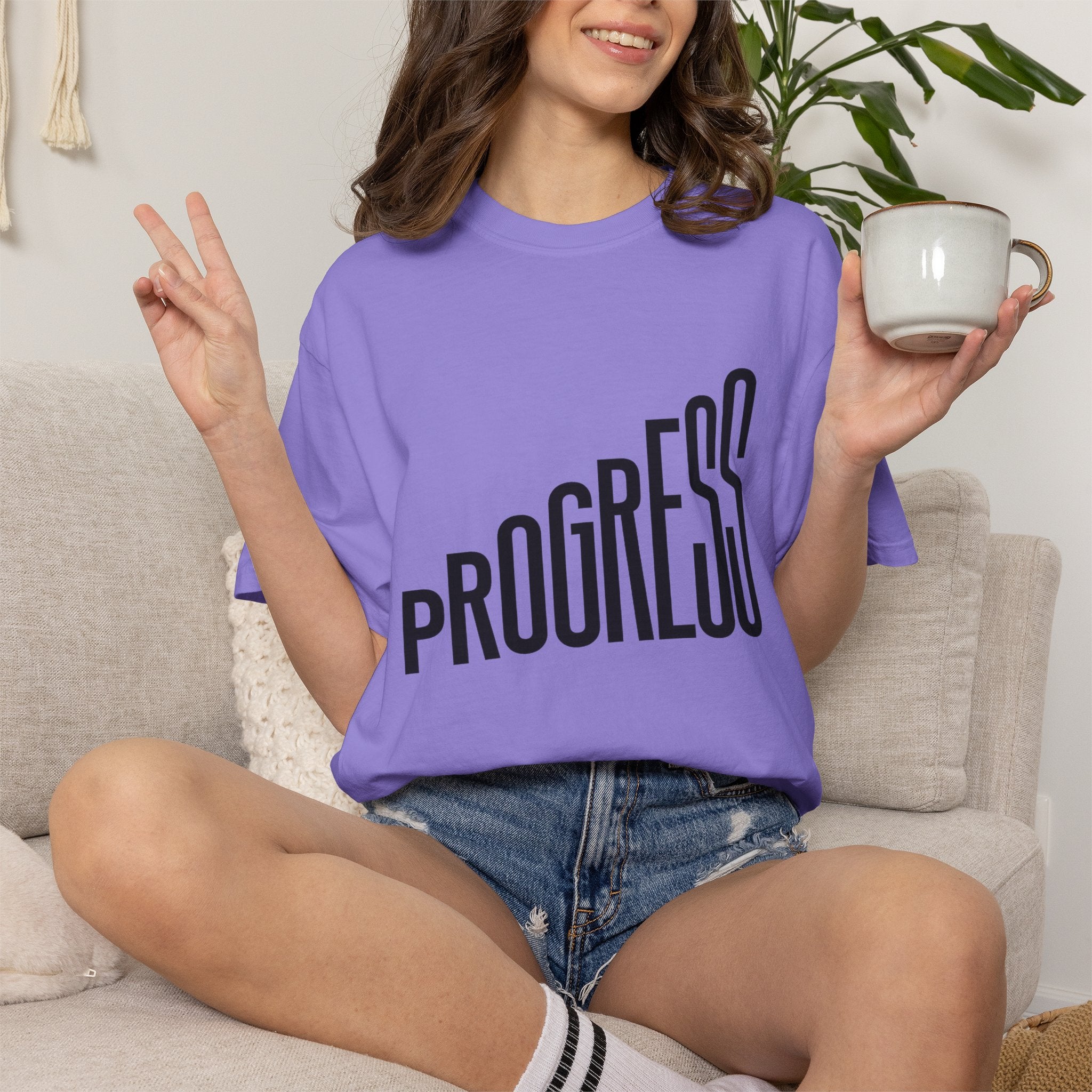 Progress Graphic T-Shirt — Modern Motivational Tee