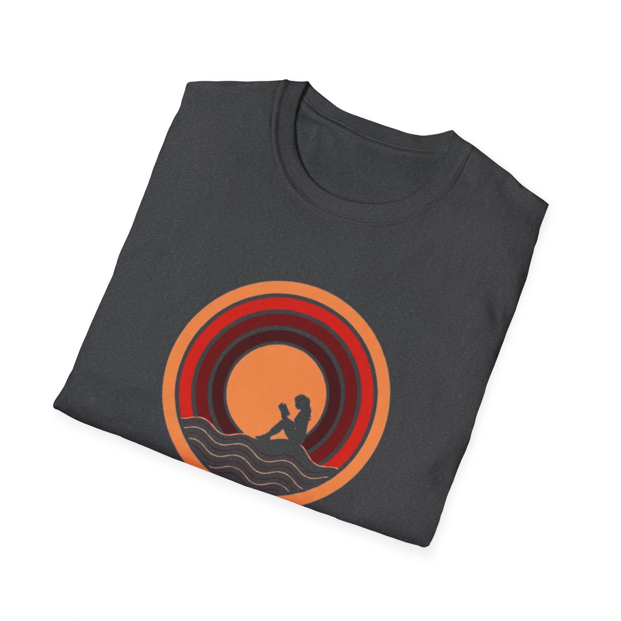 Sunset Surf T-Shirt — Retro Waves "Saltwater & Soul" Graphic Tee